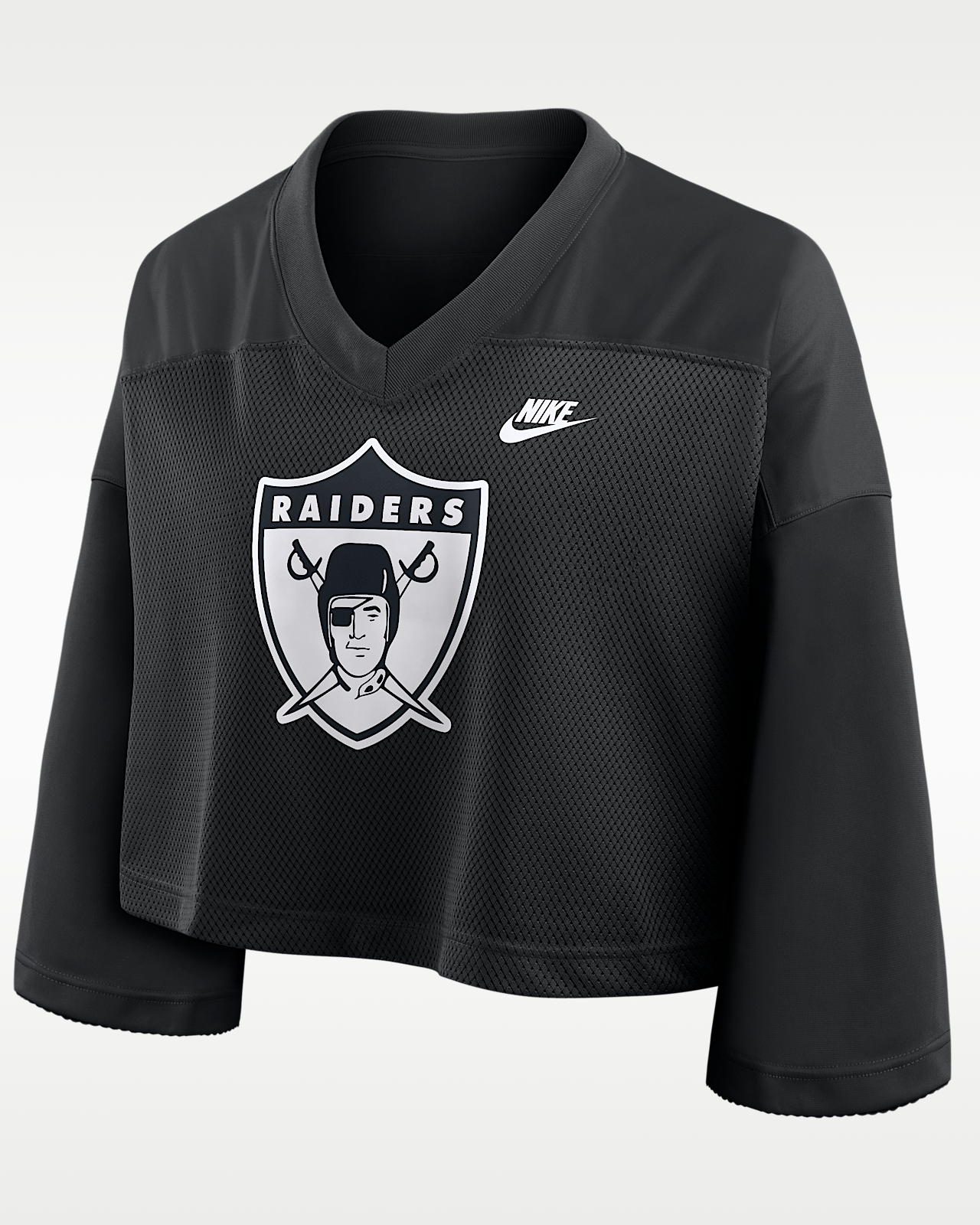Женские джерси Las Vegas Raiders Rewind Fashion Nike Dri-FIT NFL Cropped Jersey