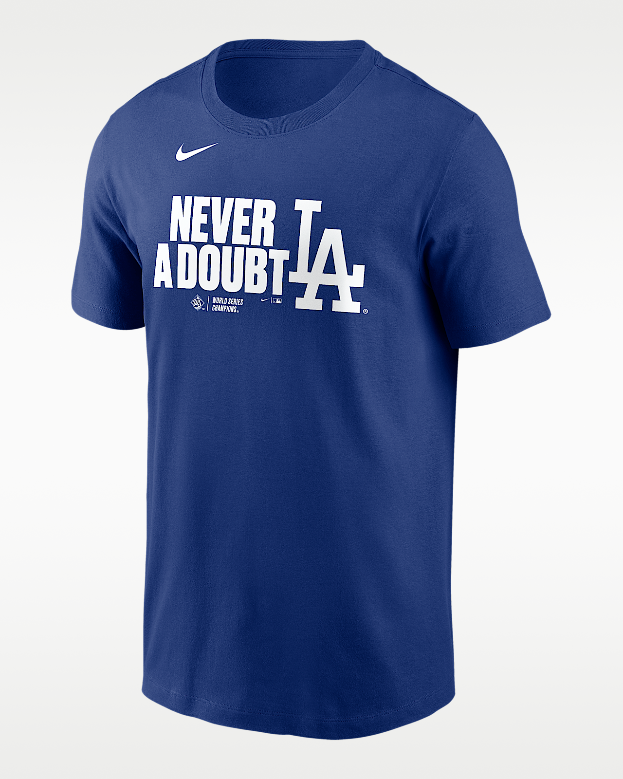 Мужская футболка Los Angeles Dodgers 2025 World Series Champions Batting Clean Up Lockup Logo Nike MLB