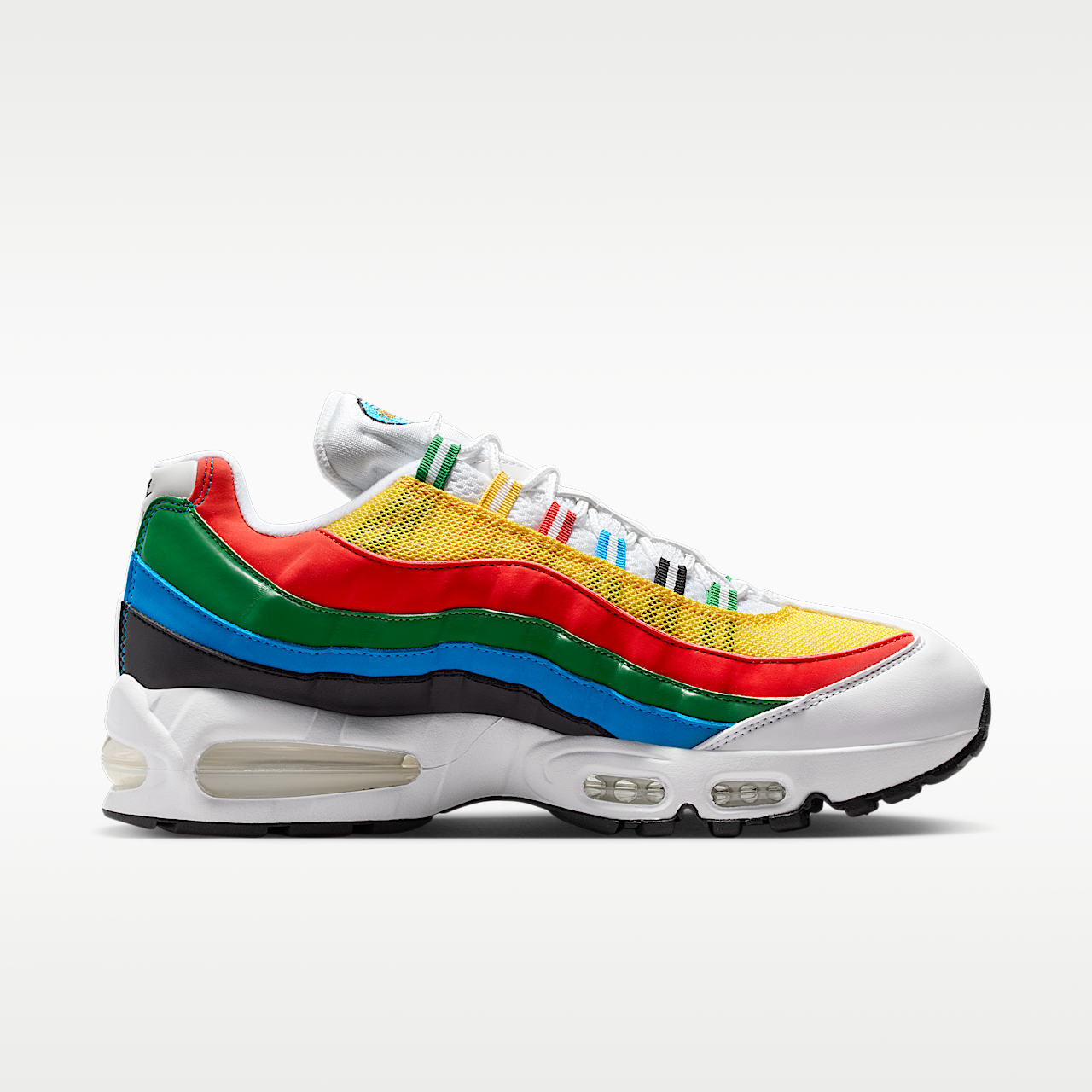Nike Air Max 95 sneaker Wit/Chile Red/Photo Blue/Metallic Gold