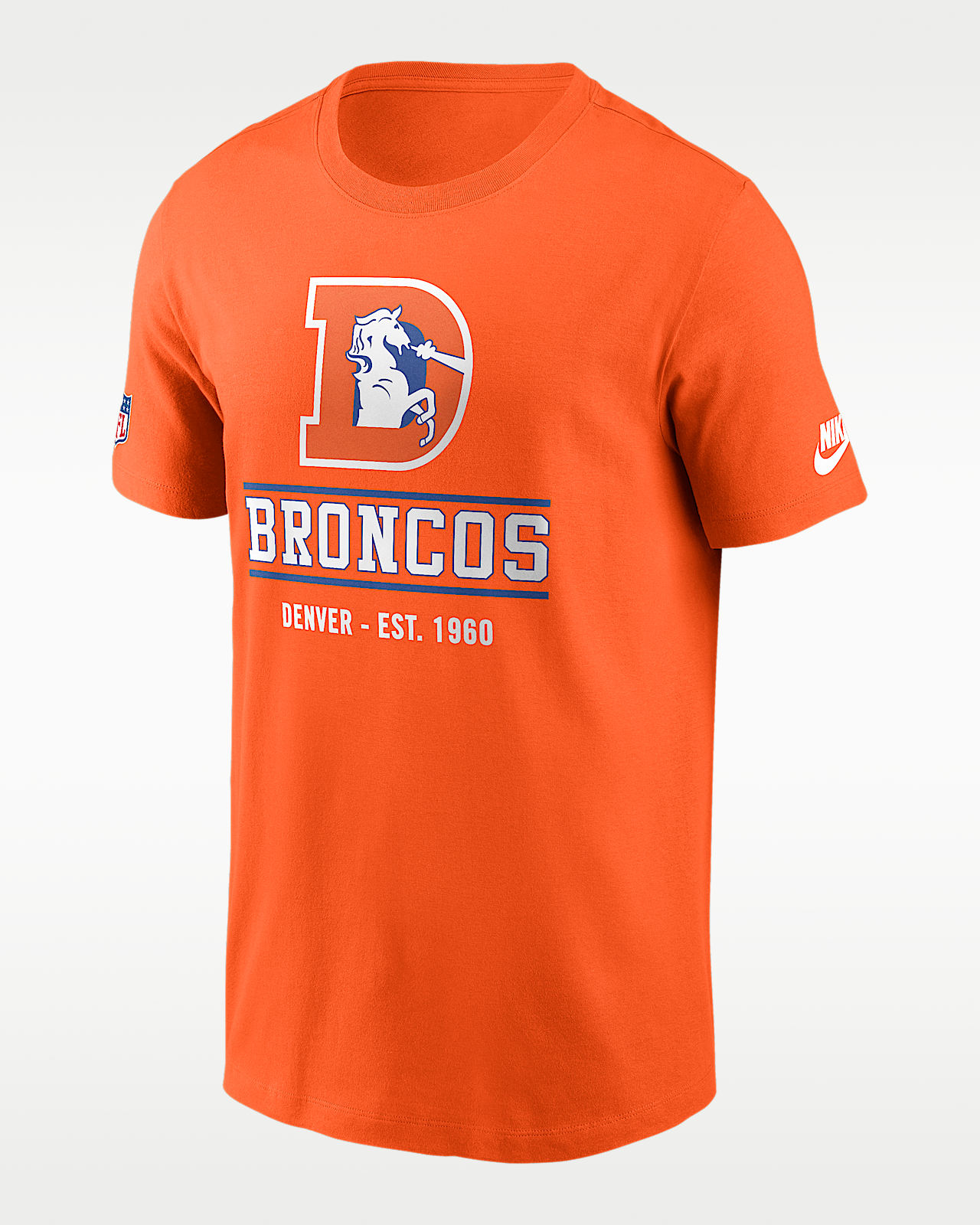 Мужская футболка Denver Broncos Essential Nike Dri-FIT NFL Long-Sleeve