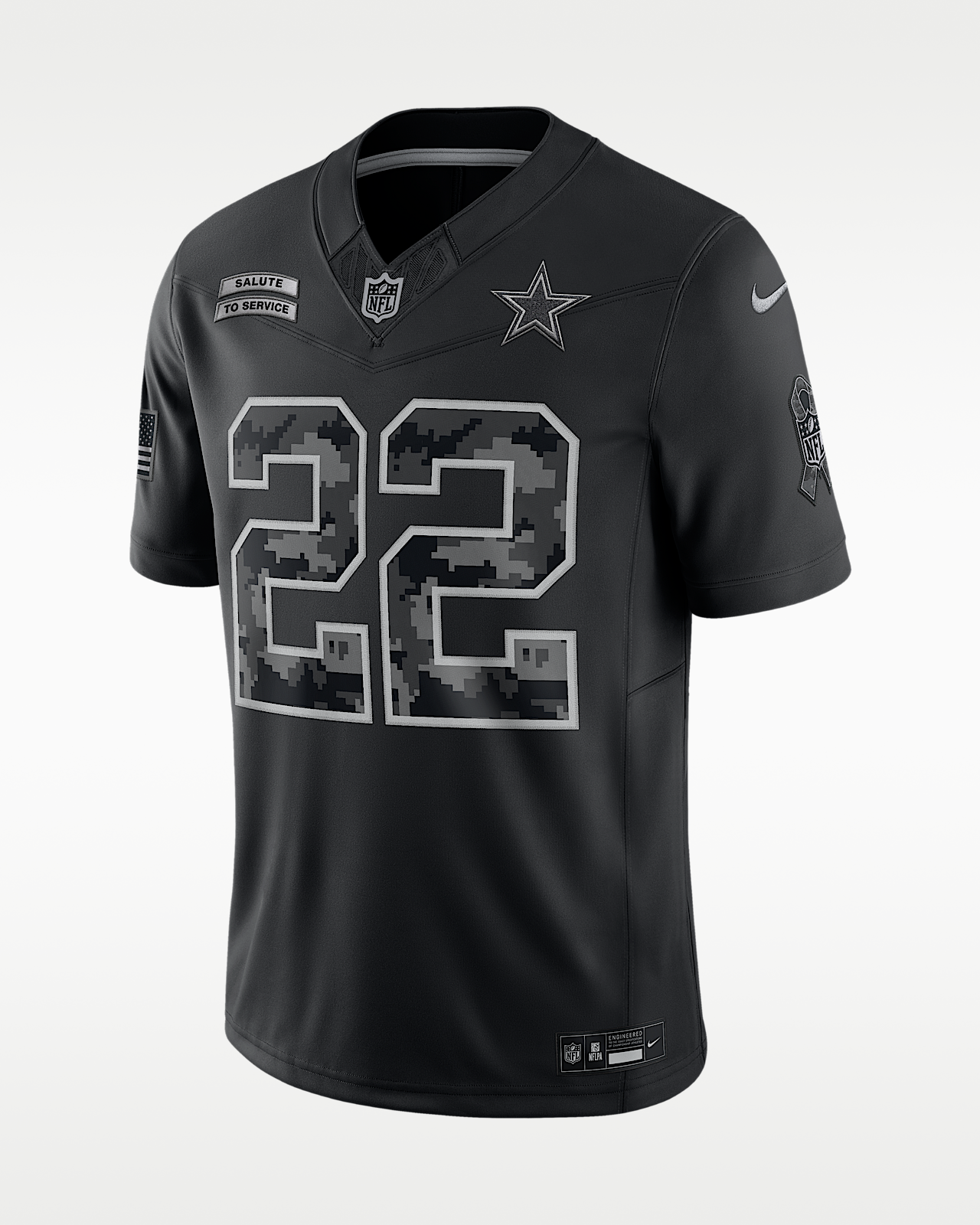 Мужские джерси Emmitt Smith Dallas Cowboys Salute to Service Retired Nike Dri-FIT NFL Limited Jersey