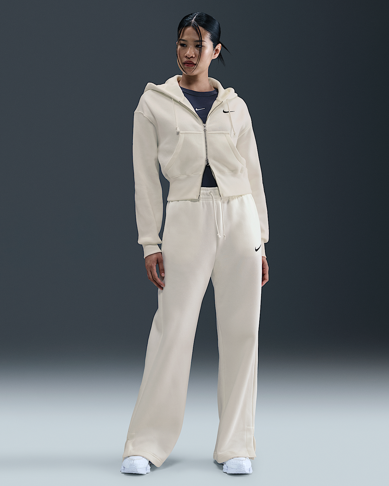 Женские  Nike Sportswear Phoenix Fleece High-Waisted Wide-Leg Pants