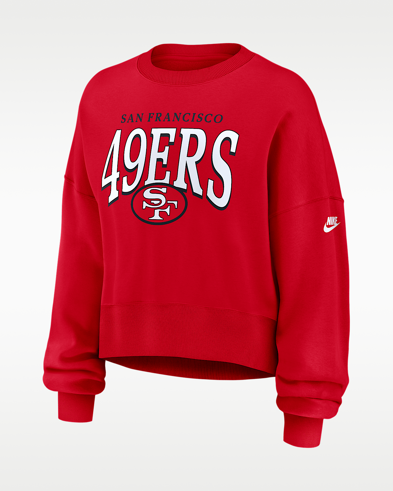 Женские  San Francisco 49ers Rewind Phoenix Nike NFL Oversized Pullover Crew