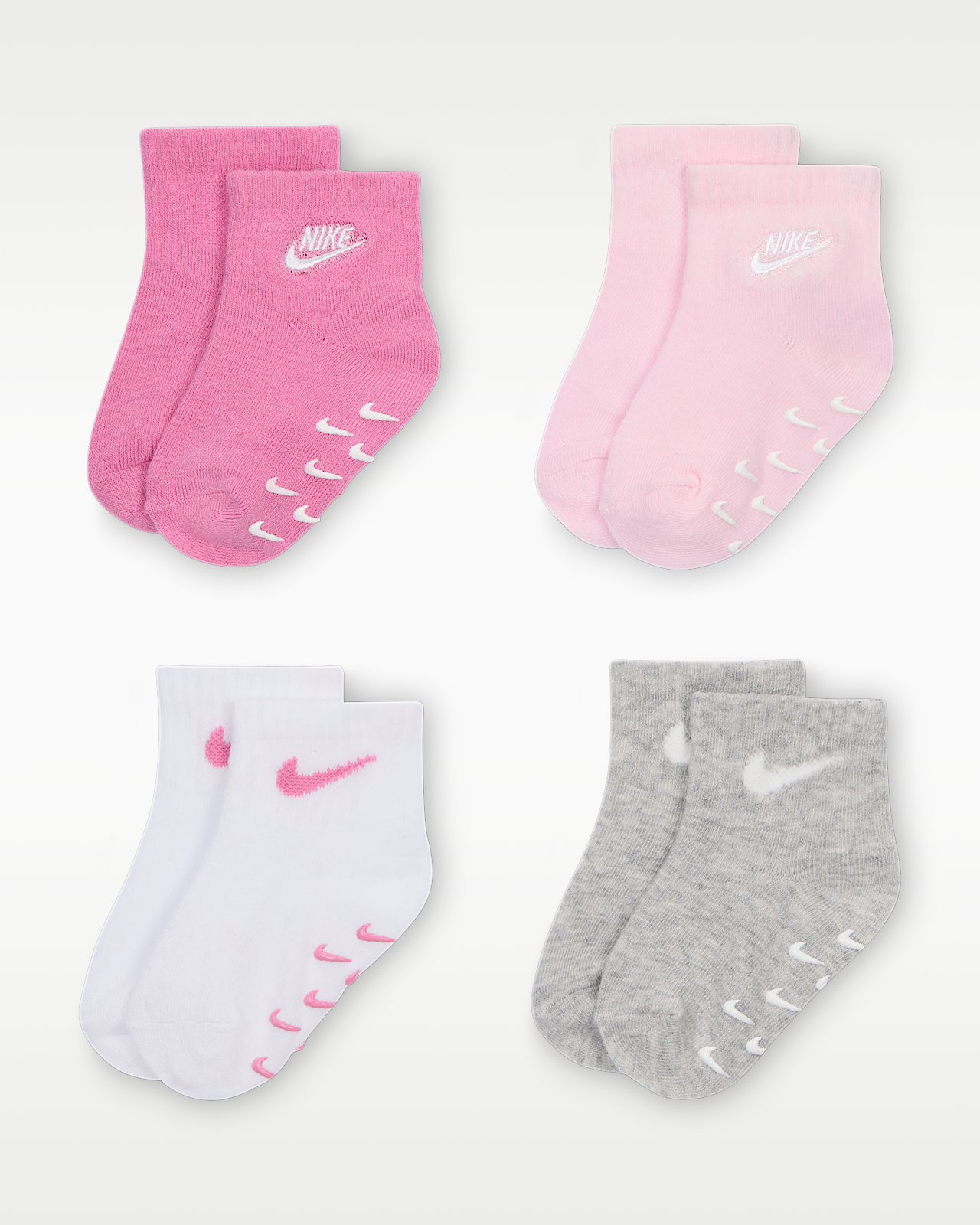 Детские носки Nike Baby Logo Gripper Socks (4 Pairs)
