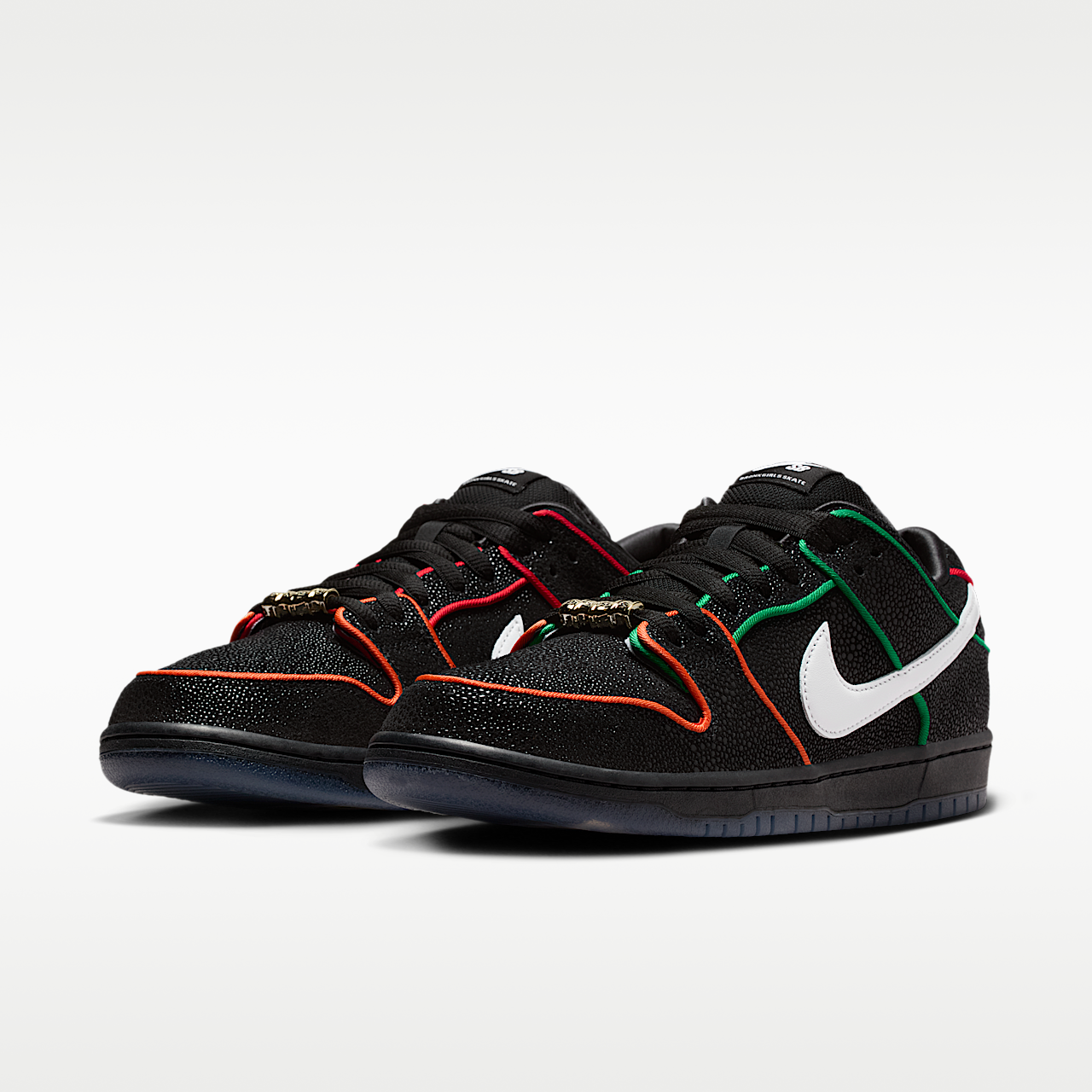 Nike Dunk Low sneaker Zwart/Challenge Red/Total Orange/Wit