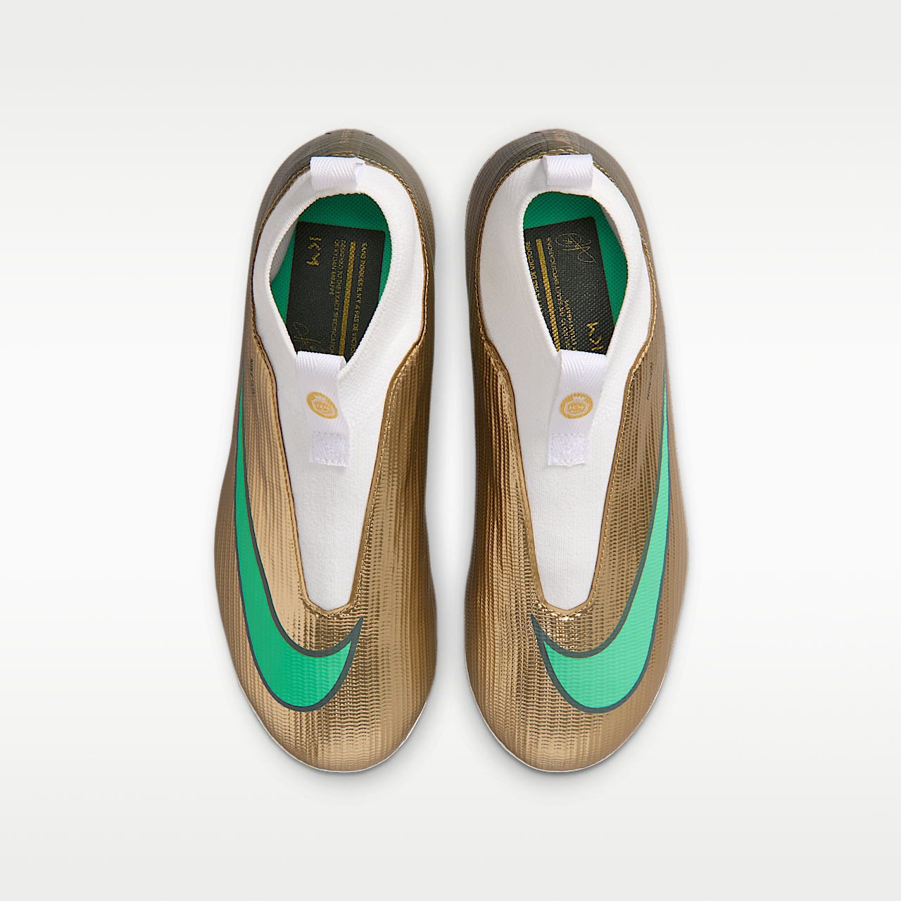 Nike  sneaker Metallic Gold/Green Glow