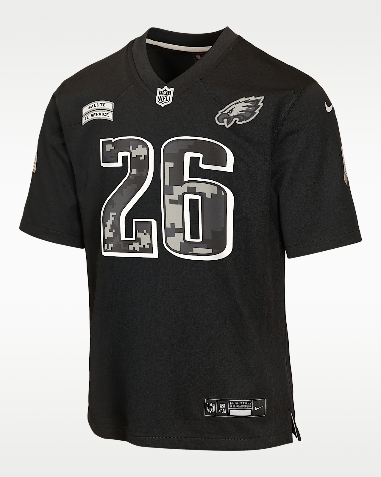 Детские джерси Saquon Barkley Philadelphia Eagles Salute to Service Big Kids' Nike NFL Game Jersey