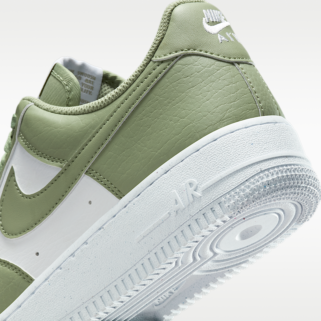 Nike Air Force 1 sneaker Wit/Wit/Oil Green