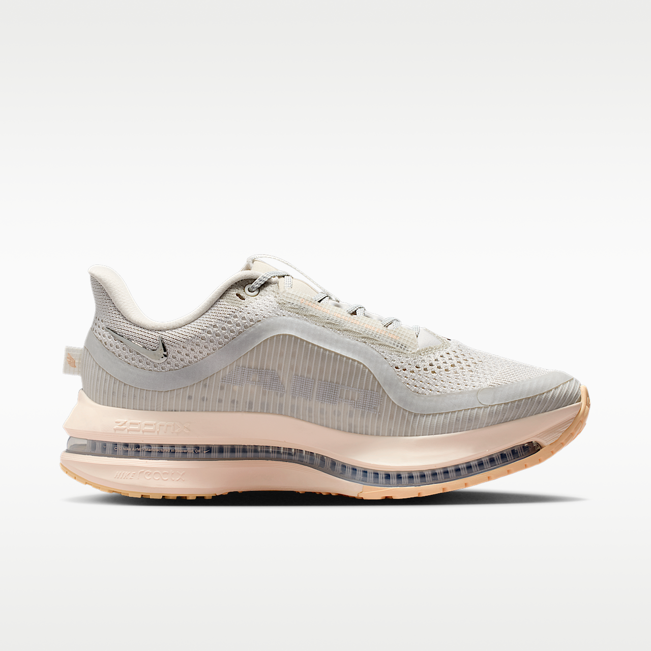 Nike Pegasus sneaker Light Bone/Chalk/Arctic Orange/Metallic Silver