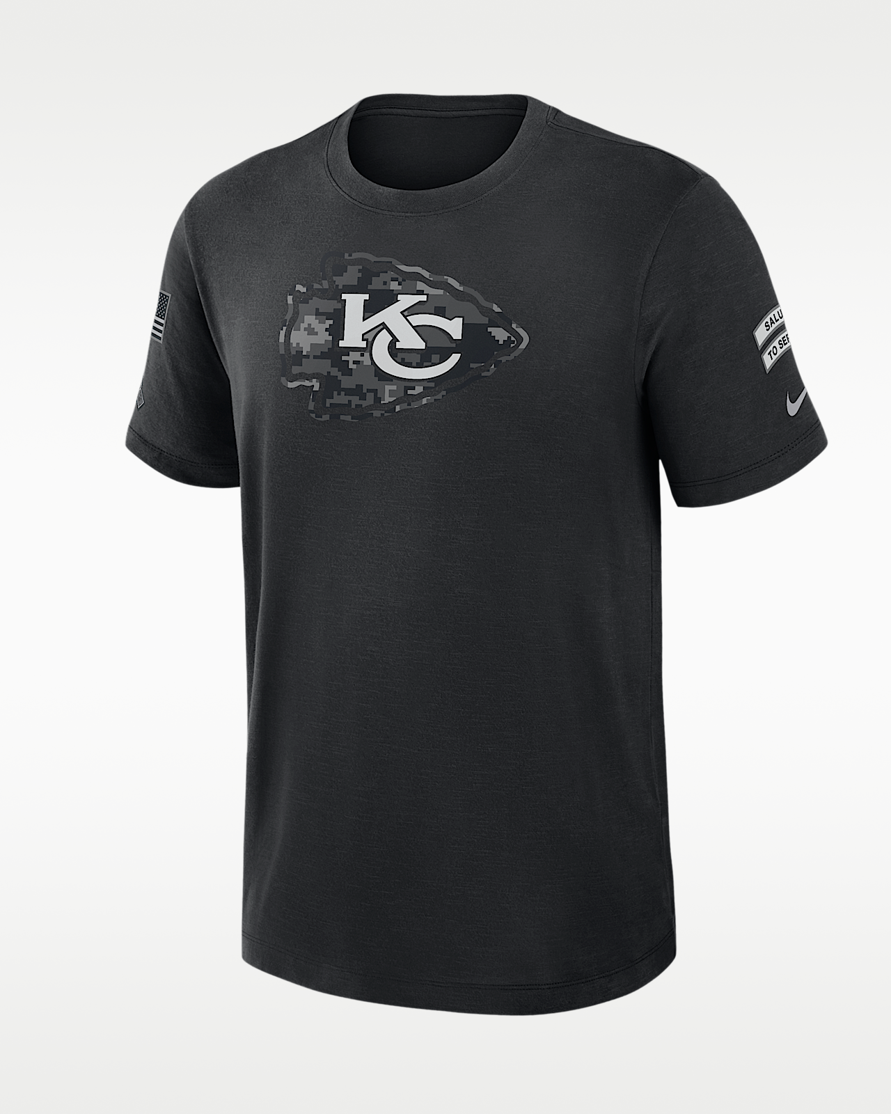 Мужская футболка Kansas City Chiefs Salute to Service Slub Nike Dri-FIT NFL