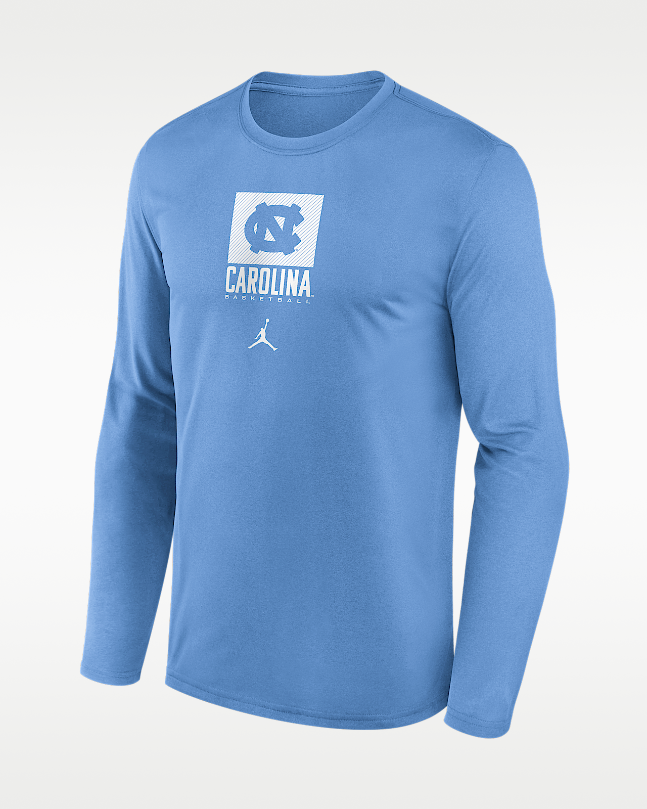 Мужская футболка North Carolina Courtside Jordan Brand Dri-FIT College Long-Sleeve