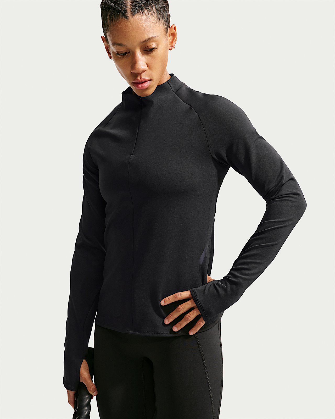 Женские  Nike Universa 1/4-Zip Long-Sleeve Top