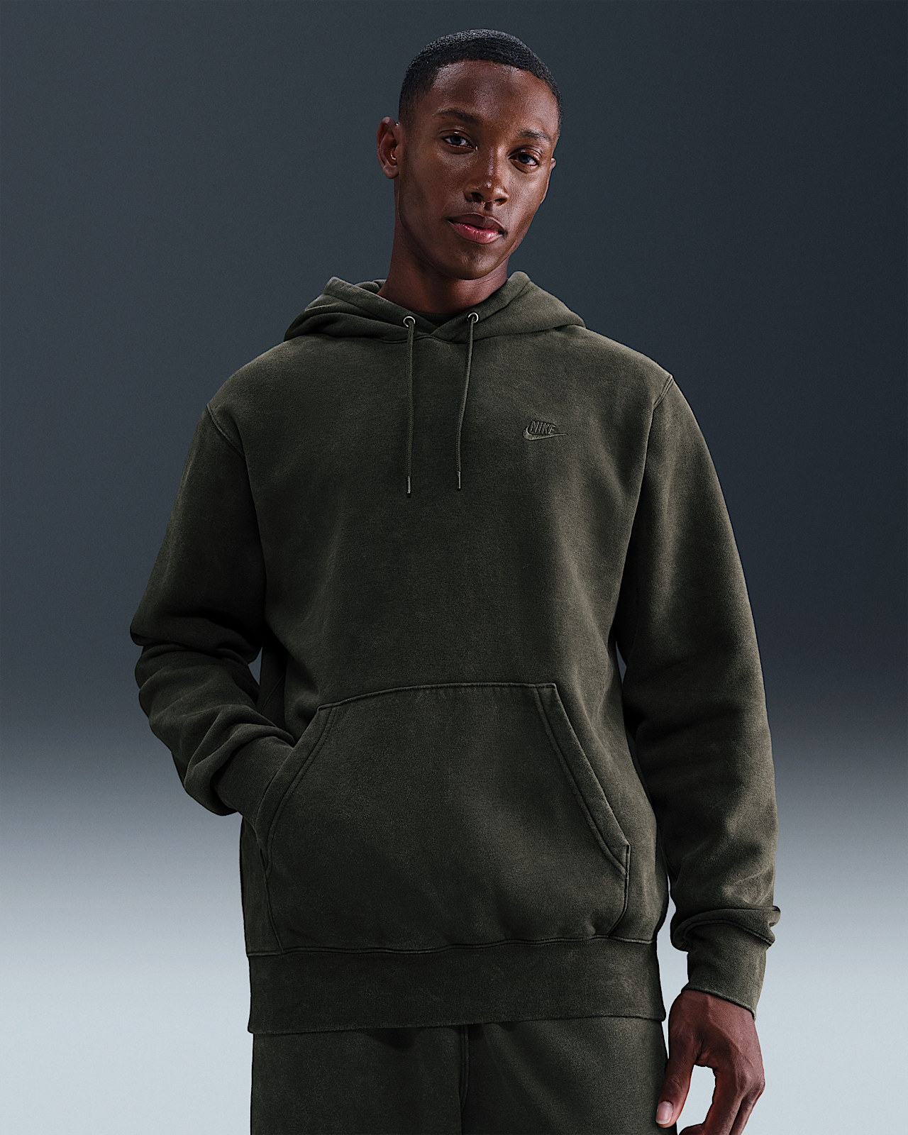 Мужское худи Nike Sportswear Club Washed Fleece Hoodie