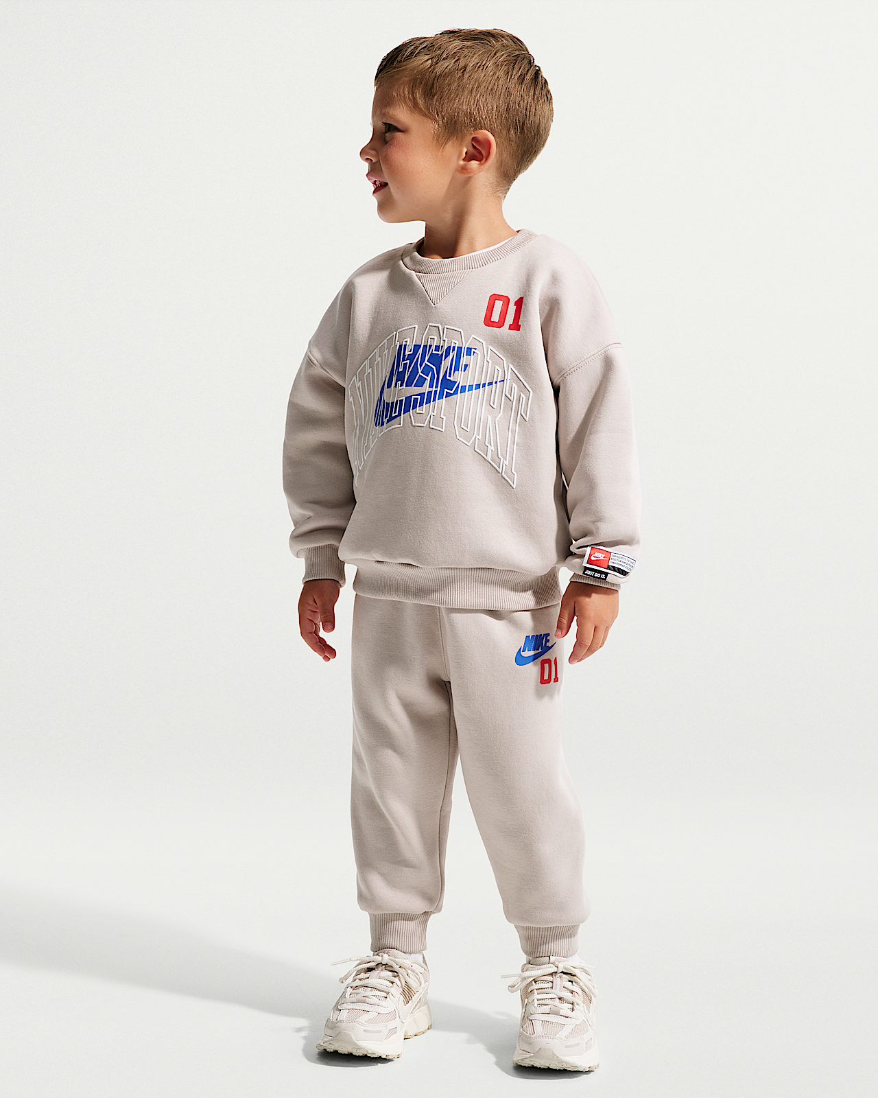 Детские  Nike Sportswear Toddler Multisport 2-Piece Fleece Crew Set