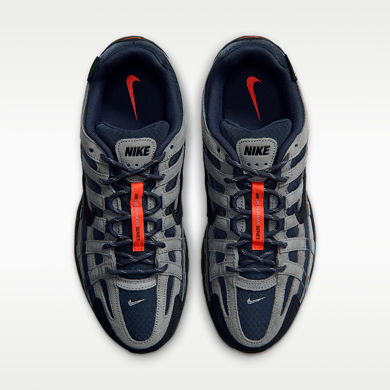 Nike P-6000 sneaker Thunder Blue/Stealth/Bright Crimson/Zwart