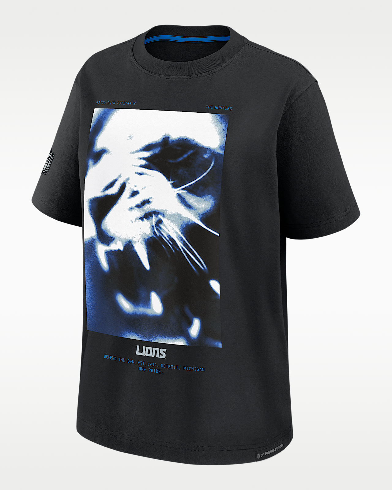 Женская футболка Detroit Lions Rivalries Collection Essential Boyfriend Nike NFL
