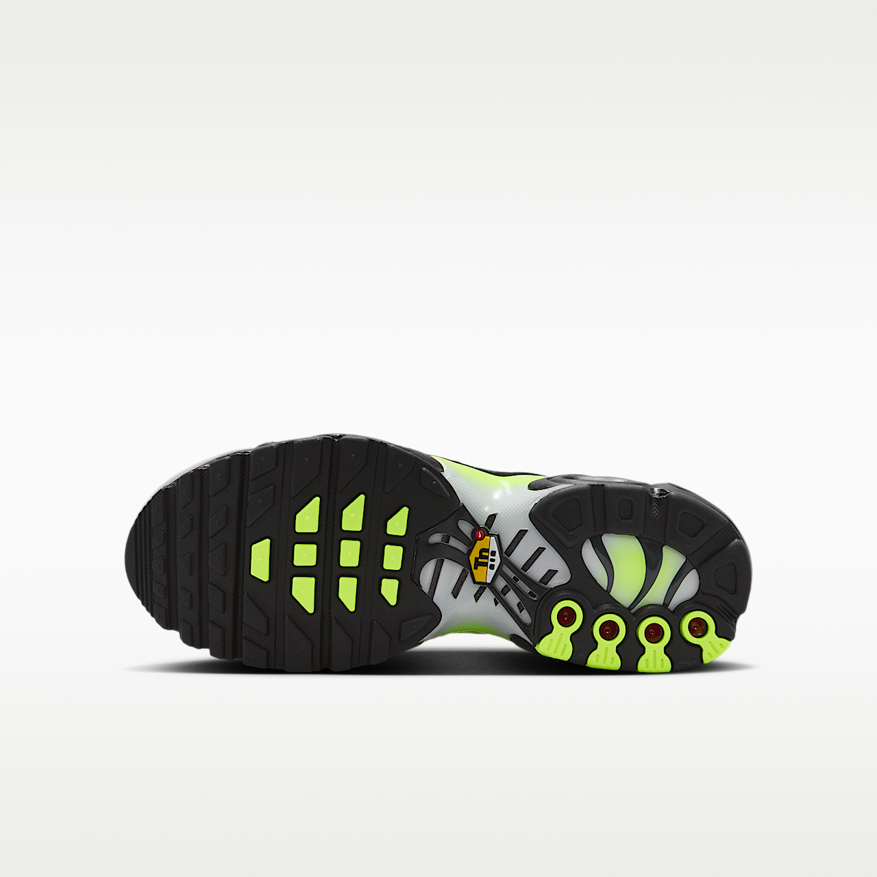 Nike Air Max Plus sneaker Wit/Pearl Grey/Zwart/Neon Yellow