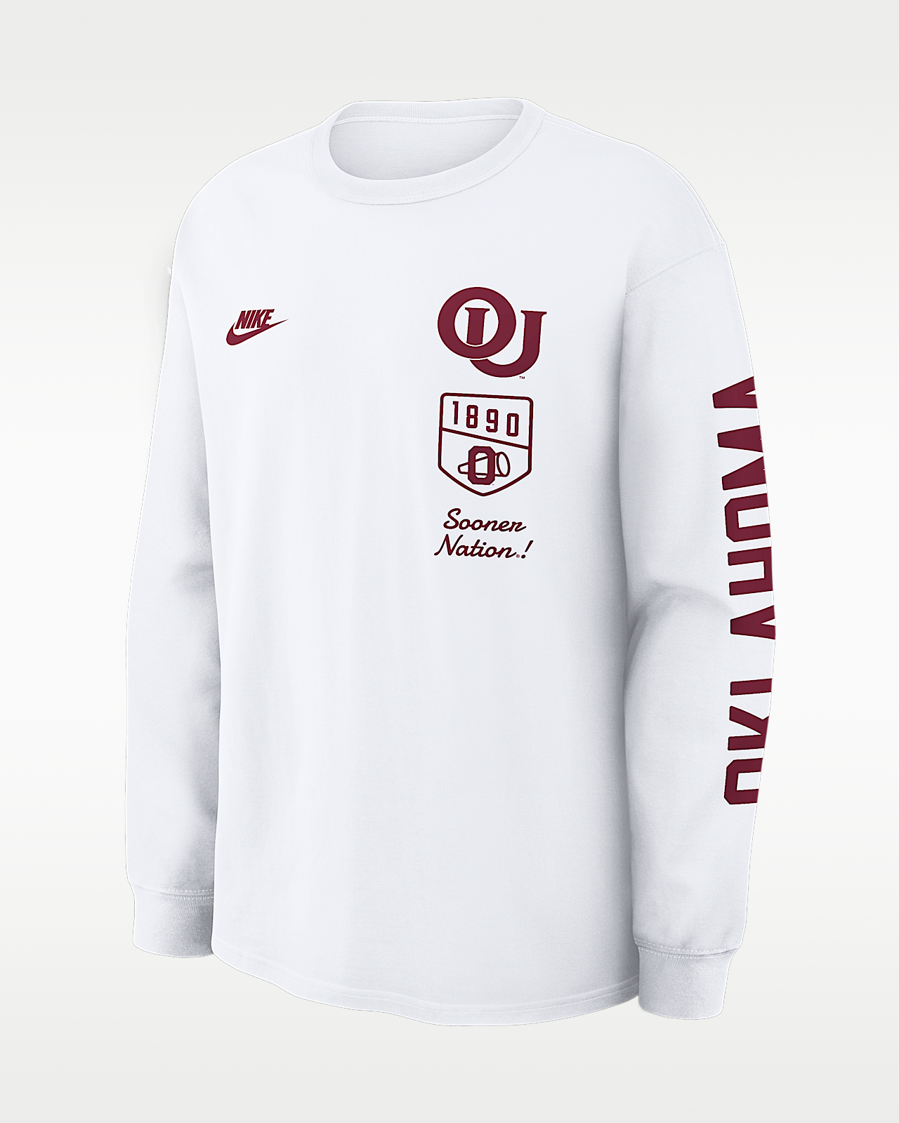 Мужская футболка Oklahoma Legacy Nike College Long-Sleeve