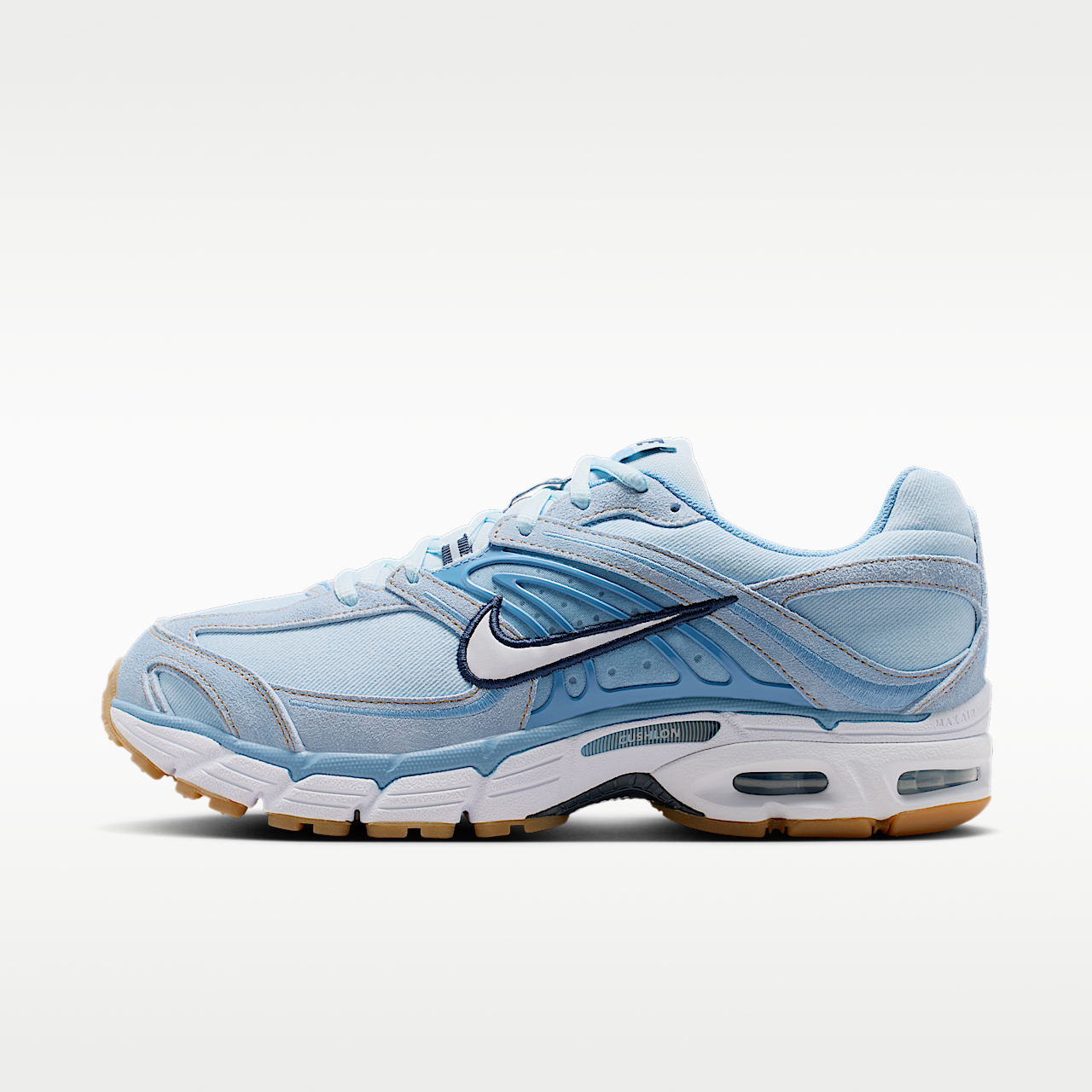 Nike Air Max sneaker Light Armory Blue/Work Blue/Gum Light Brown/Wit