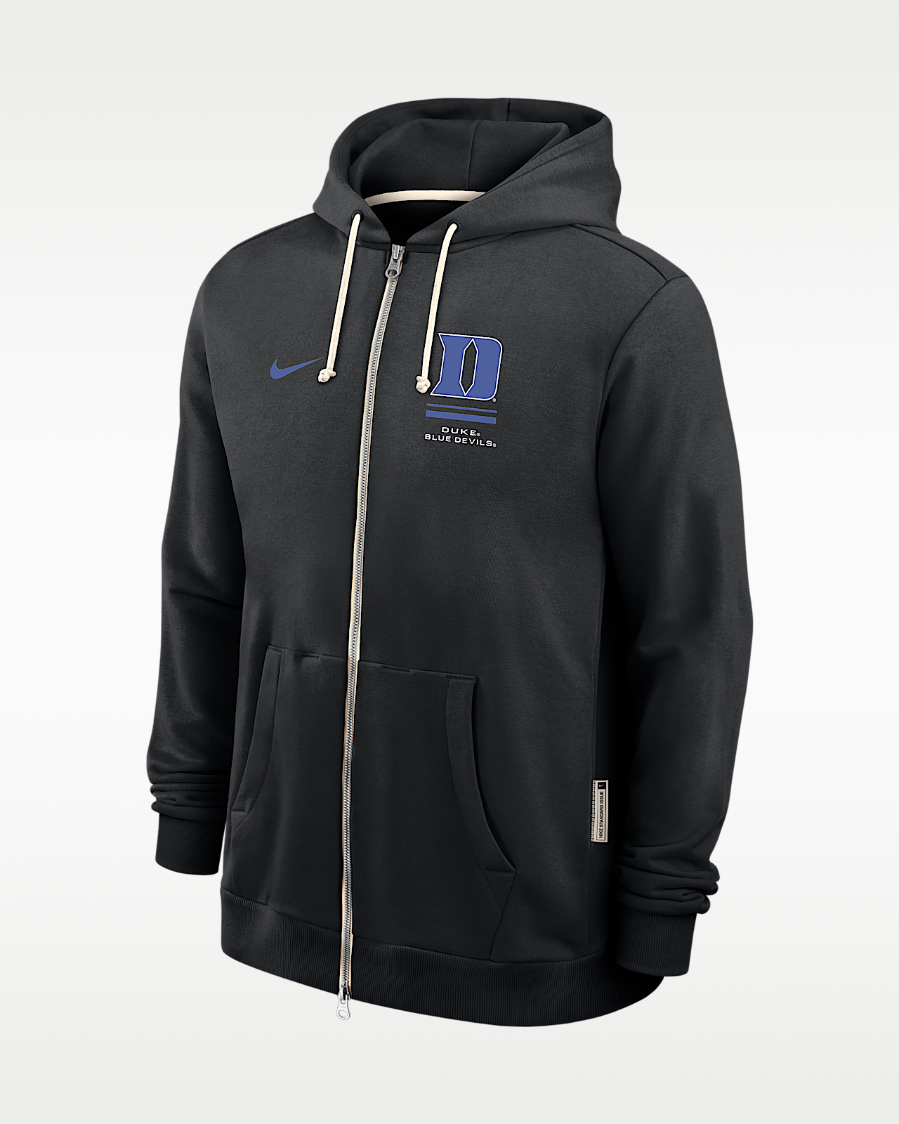 Мужское худи Duke Sideline Standard Issue Nike Dri-FIT College Full-Zip Hoodie