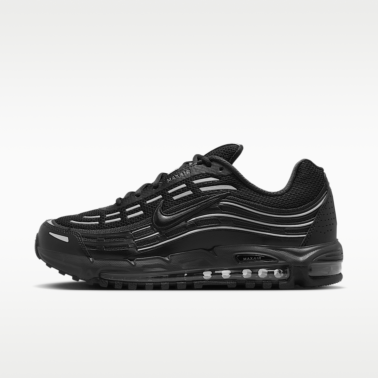 Nike Air Max sneaker Zwart/Zwart/Metallic Silver/Zwart