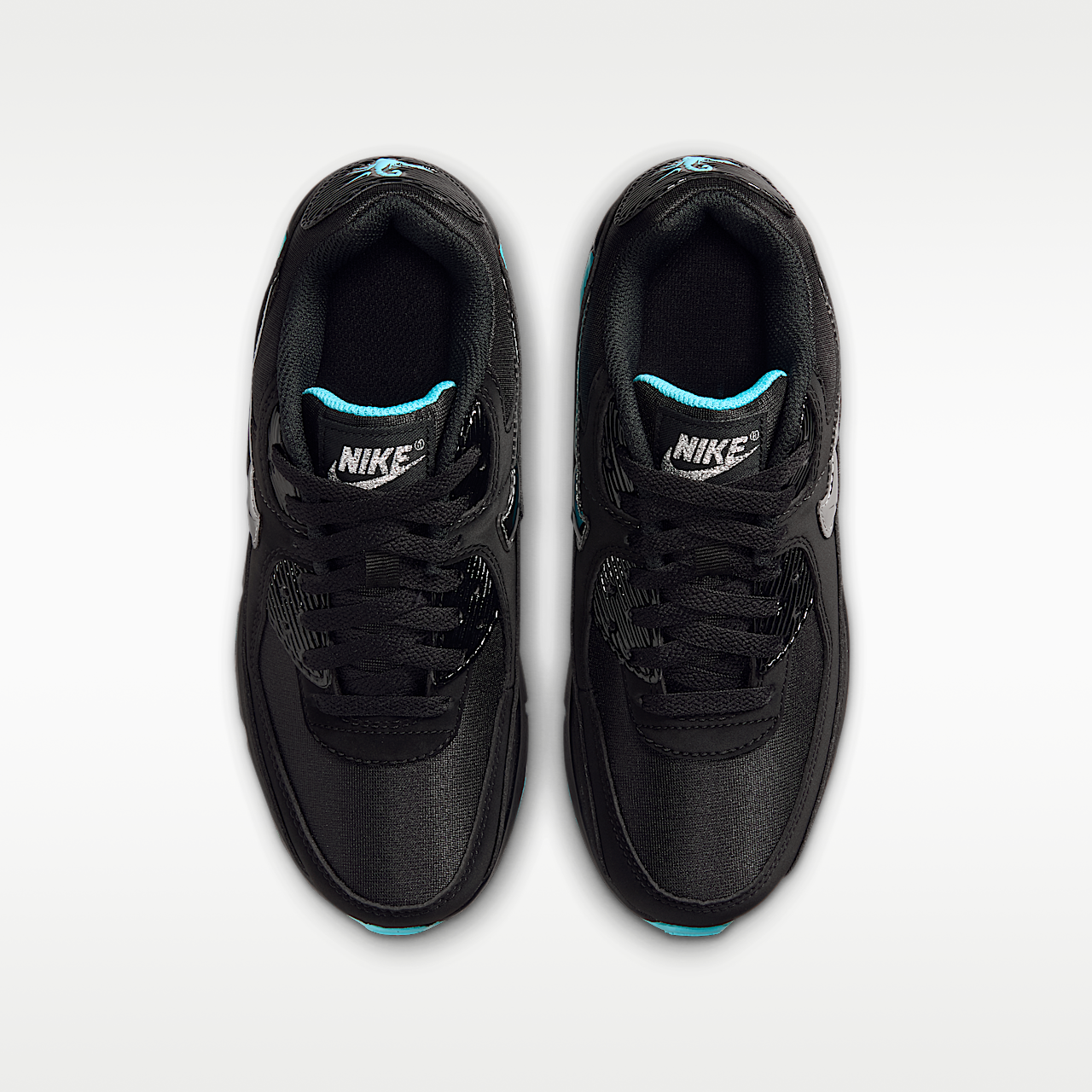 Nike Air max 90 sneaker Zwart/Gamma Blue/Ice/Chrome