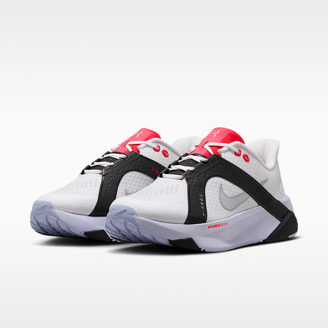 Nike  sneaker Wit/Zwart/Laser Crimson/Metallic Silver