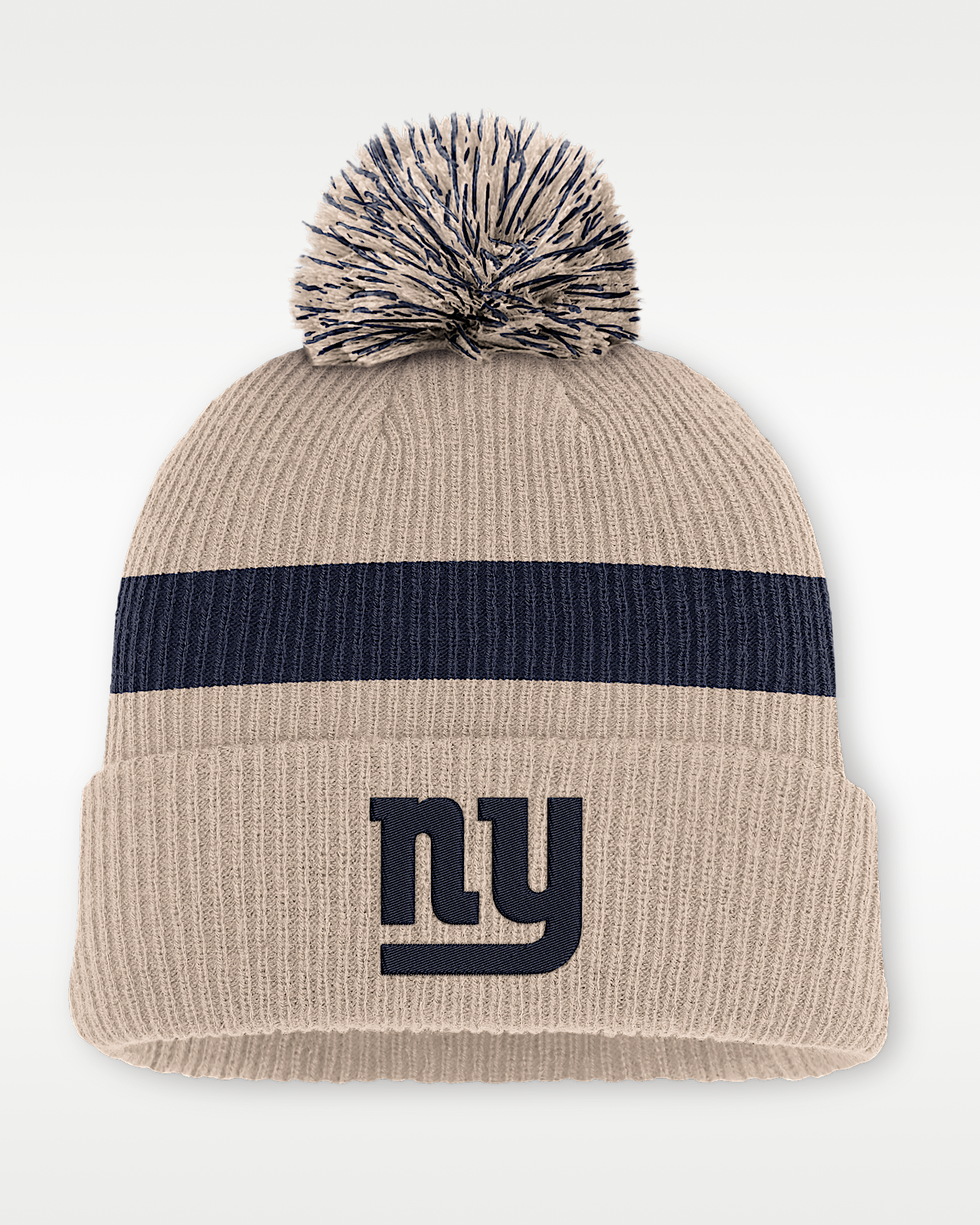 Мужские  New York Giants Rewind Peak Nike NFL Cuffed Pom Beanie