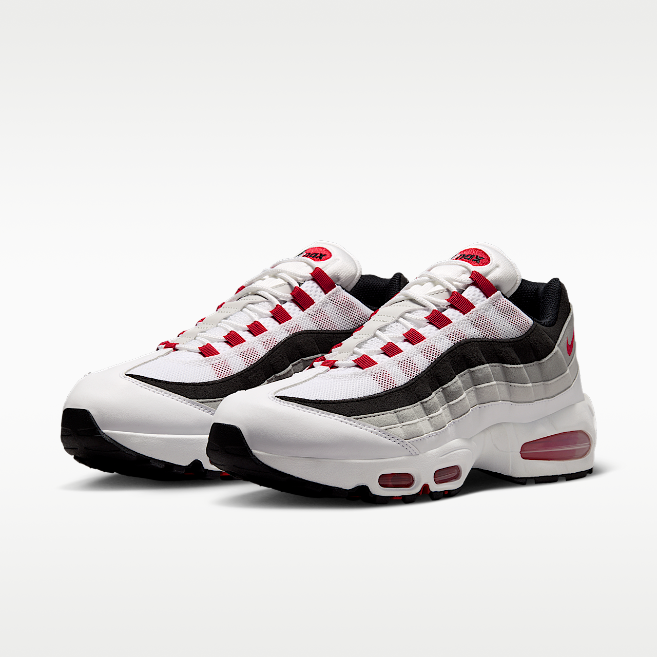 Nike Air Max 95 sneaker Wit/Neutral Grey/Medium Grey/Comet Red