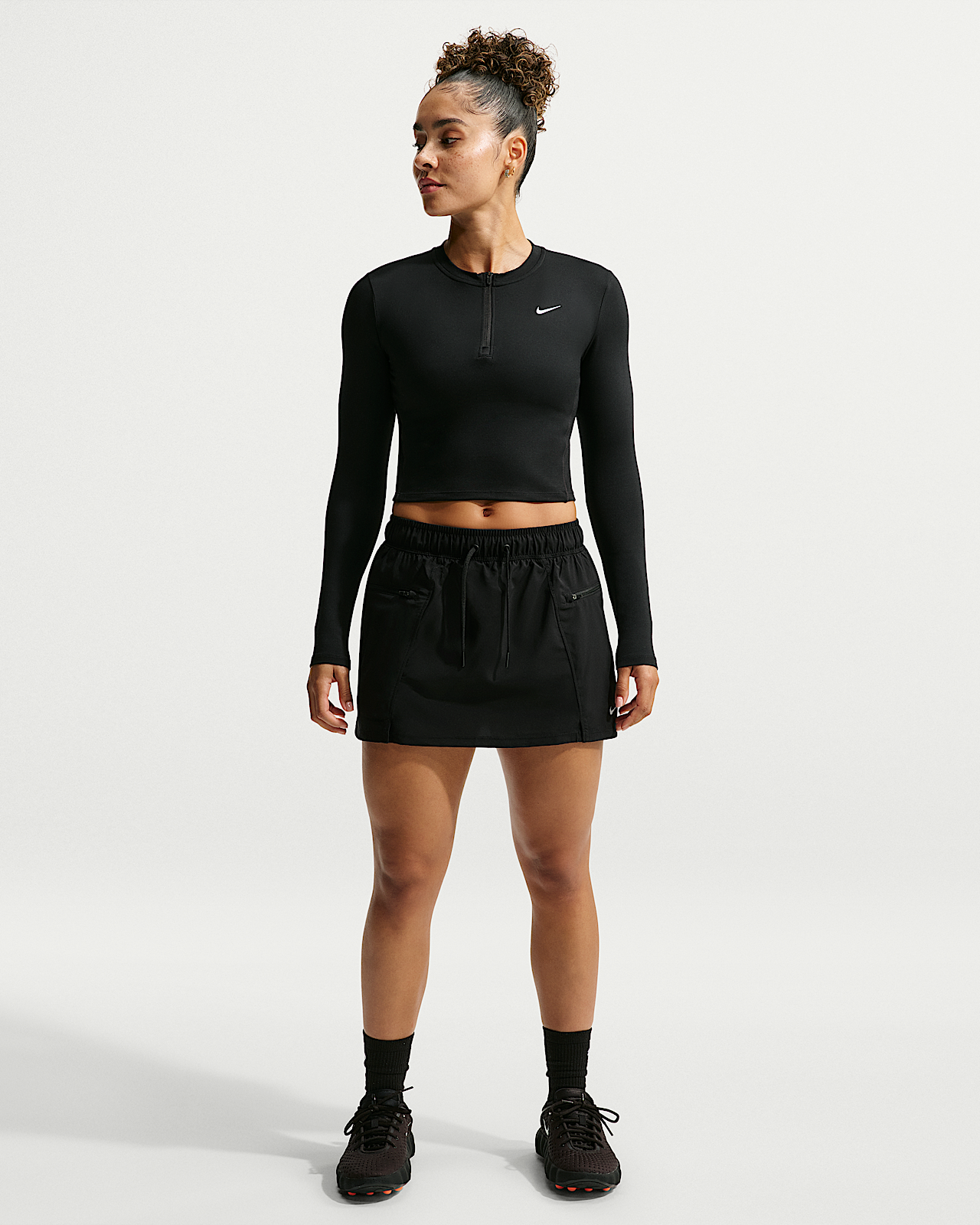 Женские  Nike One Dri-FIT 2-in-1 Woven Skort