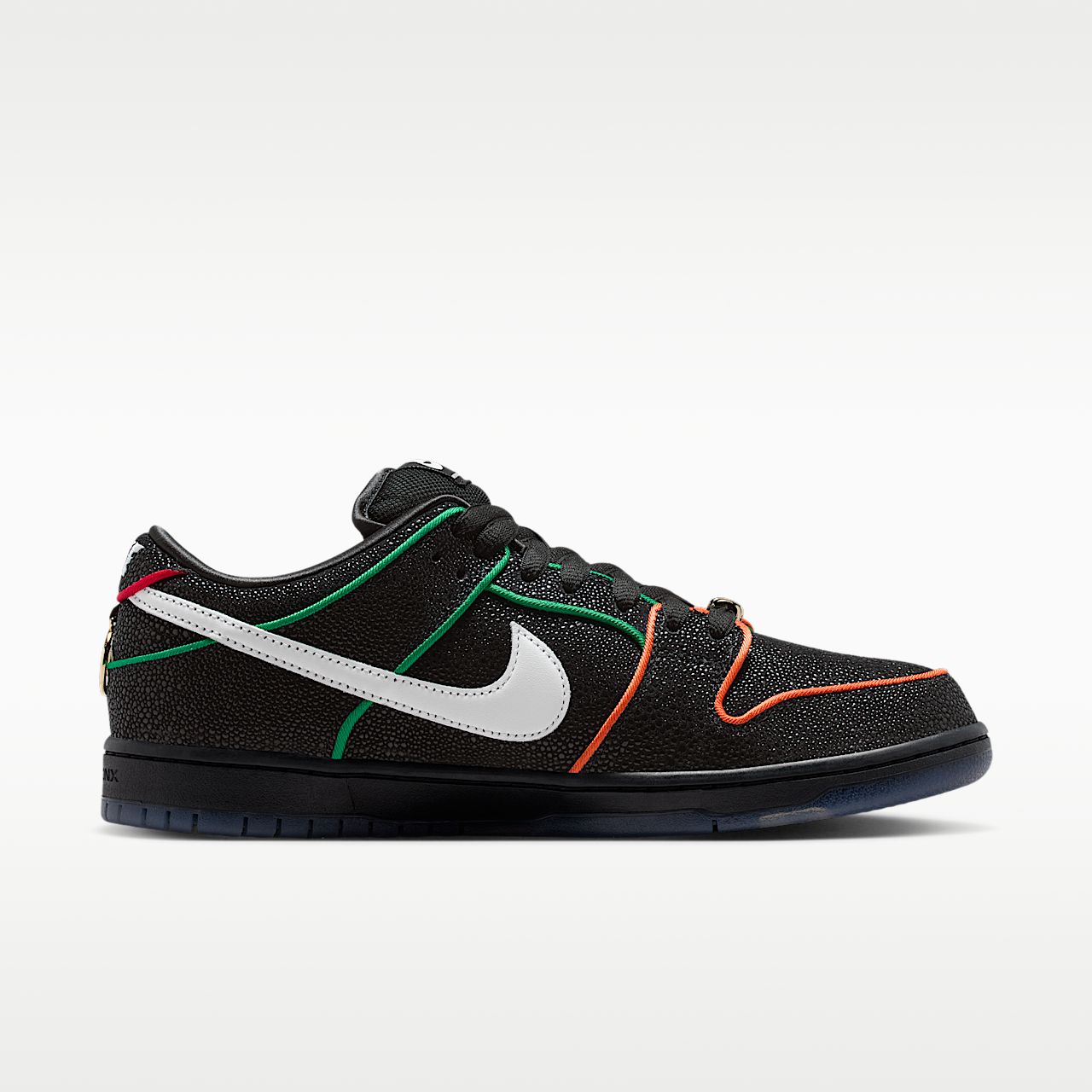 Nike Dunk Low sneaker Zwart/Challenge Red/Total Orange/Wit