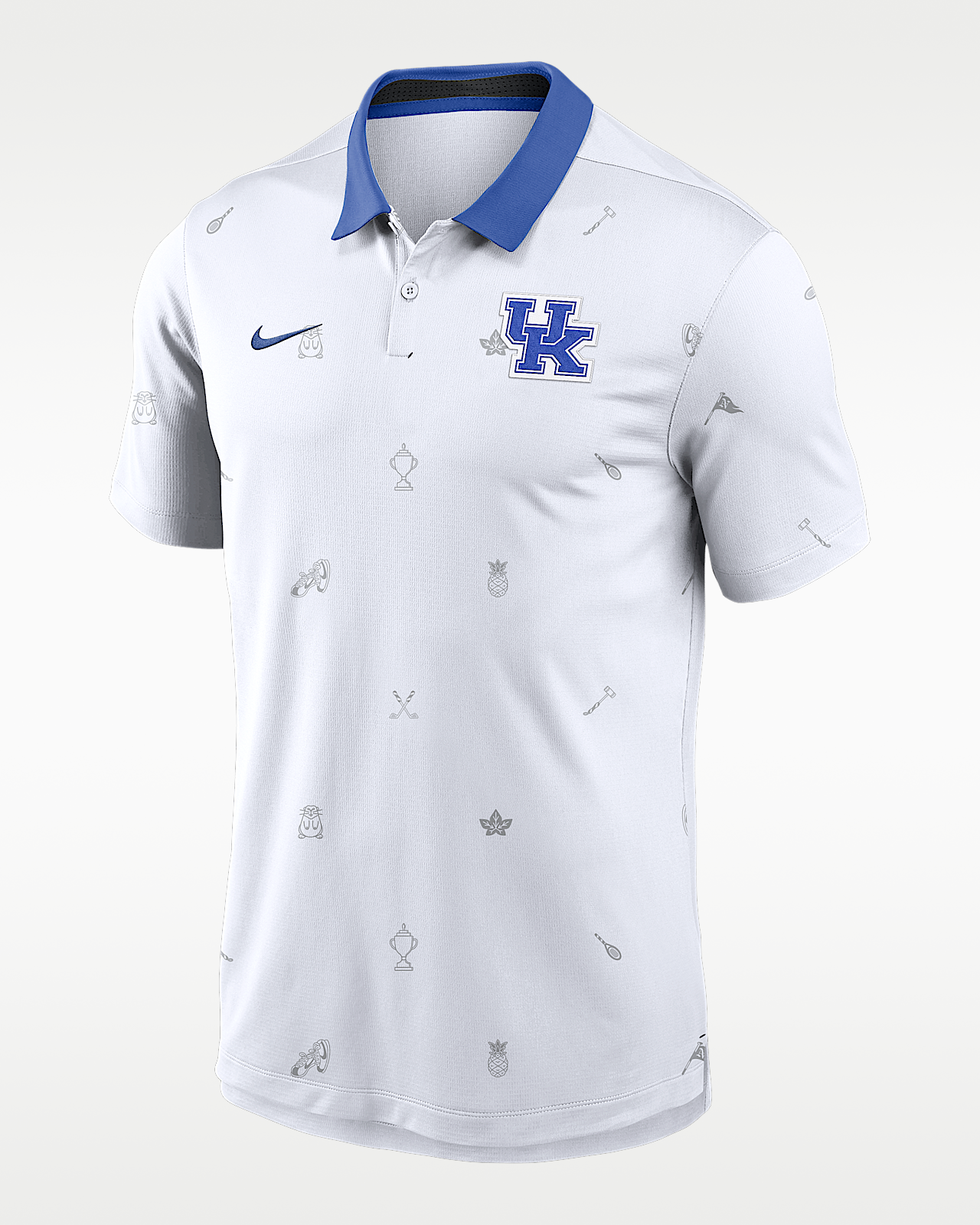 Мужские  Kentucky Vapor Pattern Nike Dri-FIT College Polo