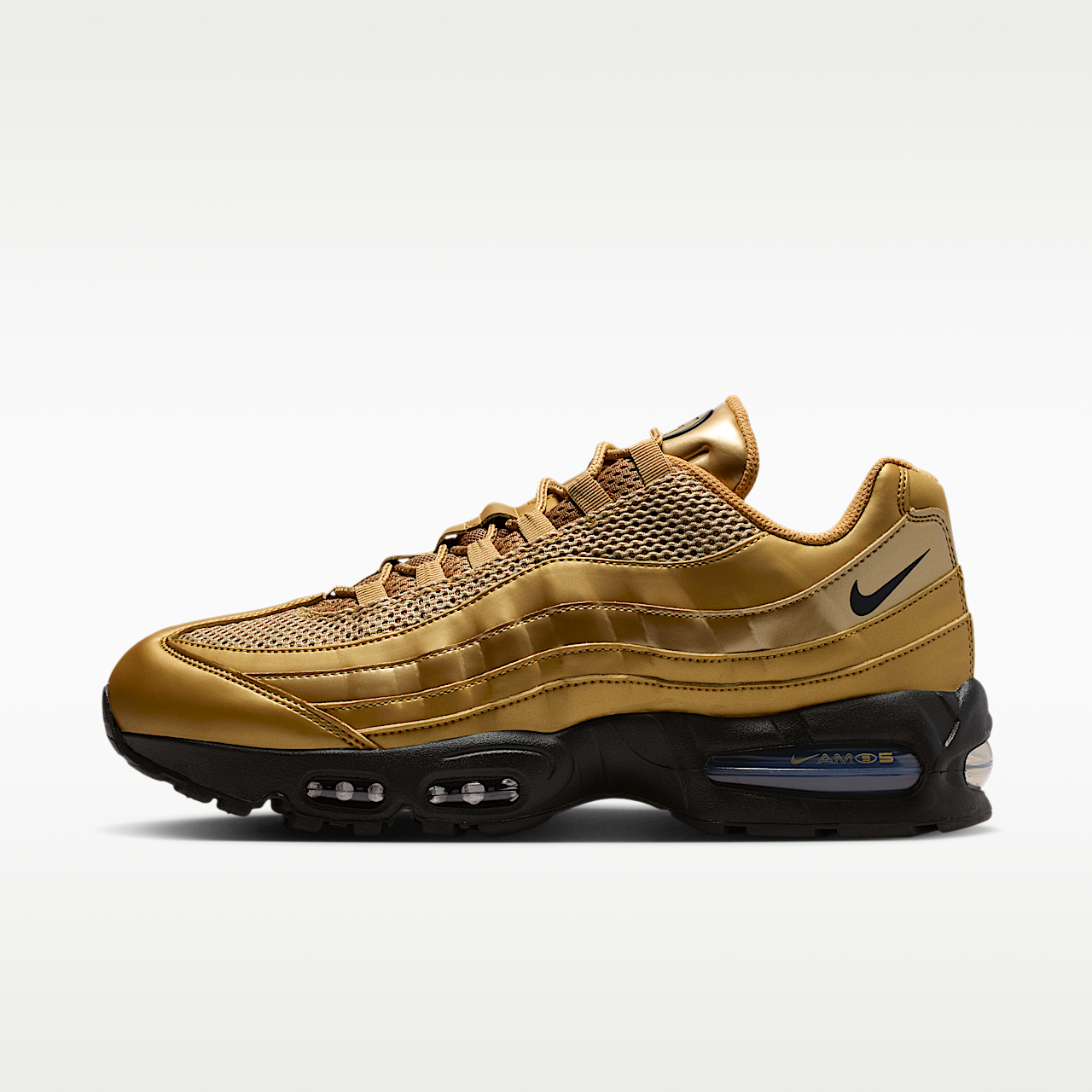 Nike Air Max 95 "Big Bubble" (Metallic Gold/University Red/Elemental Gold/Black)