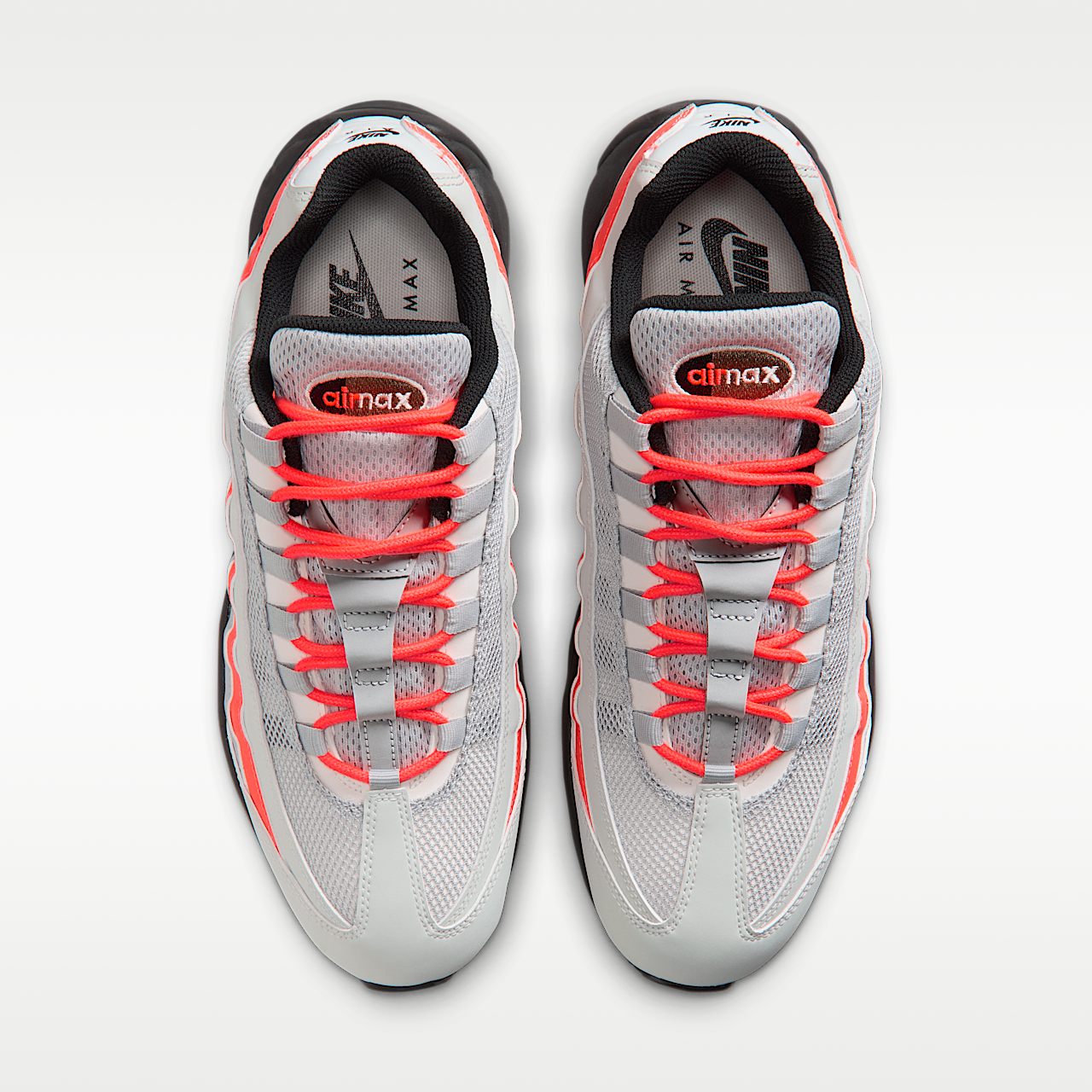 Nike Air Max sneaker Light Silver/Light Smoke Grey/Bright Crimson/Zwart