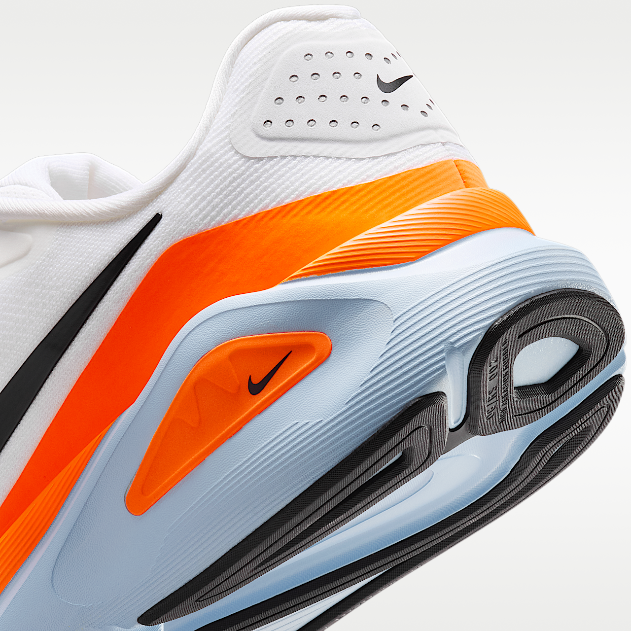 Nike  sneaker Wit/Hydrogen Blue/Total Orange/Zwart