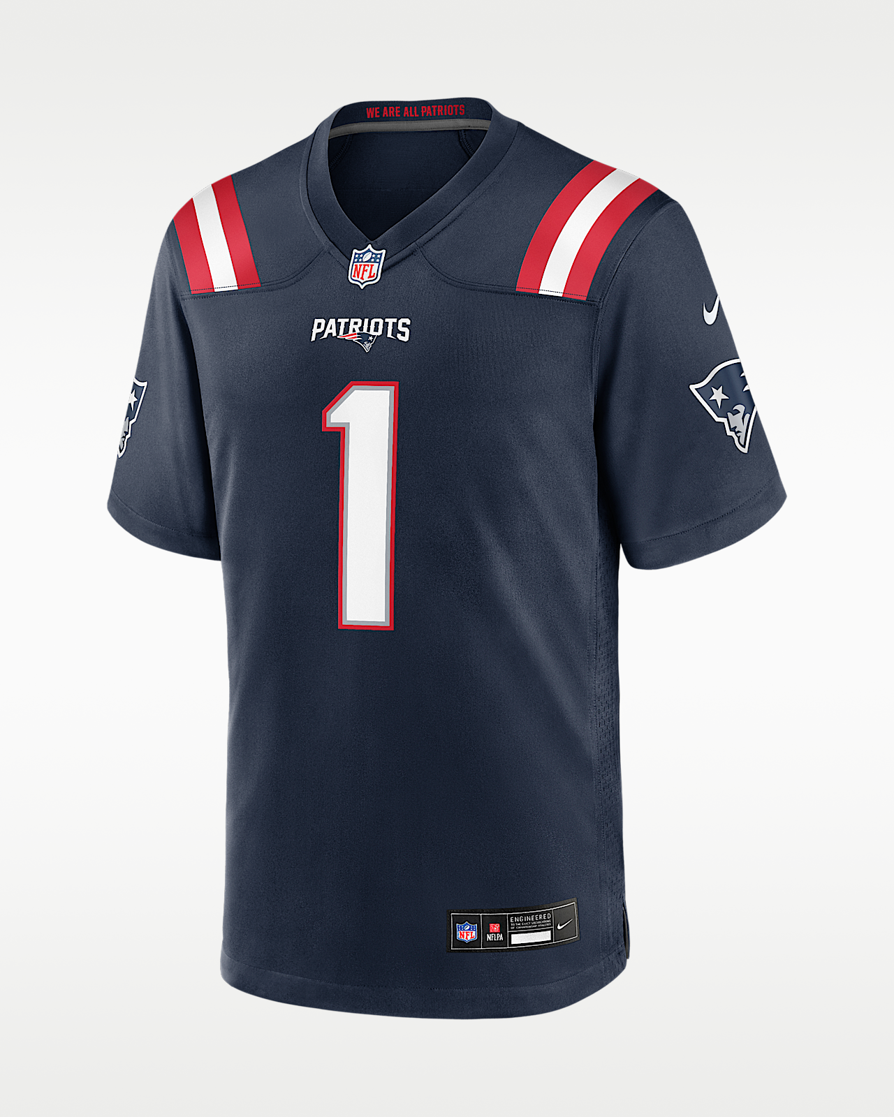Мужские джерси A.J. Brown New England Patriots Nike NFL Game Jersey