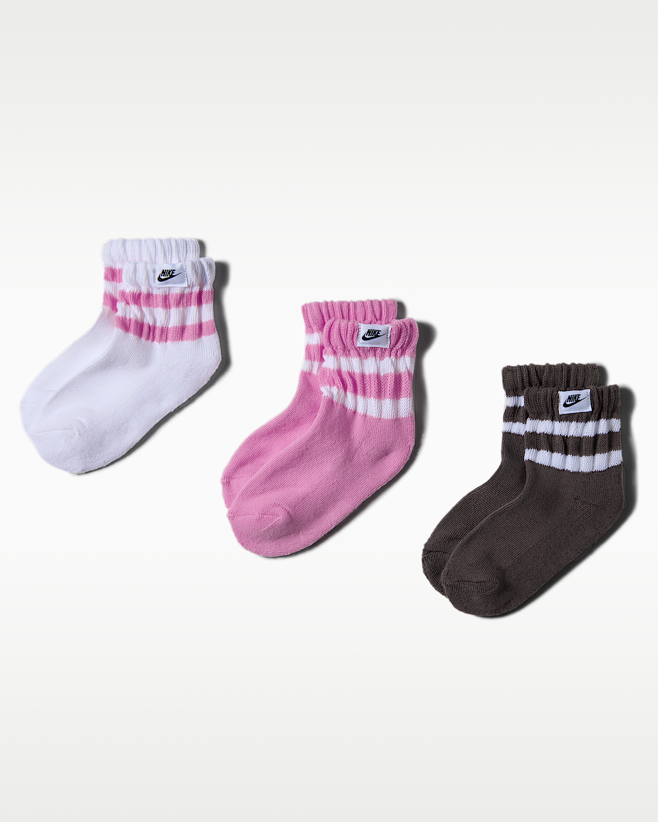 Детские носки Nike Kids' Varsity Scrunch Socks (3 Pairs) для бега