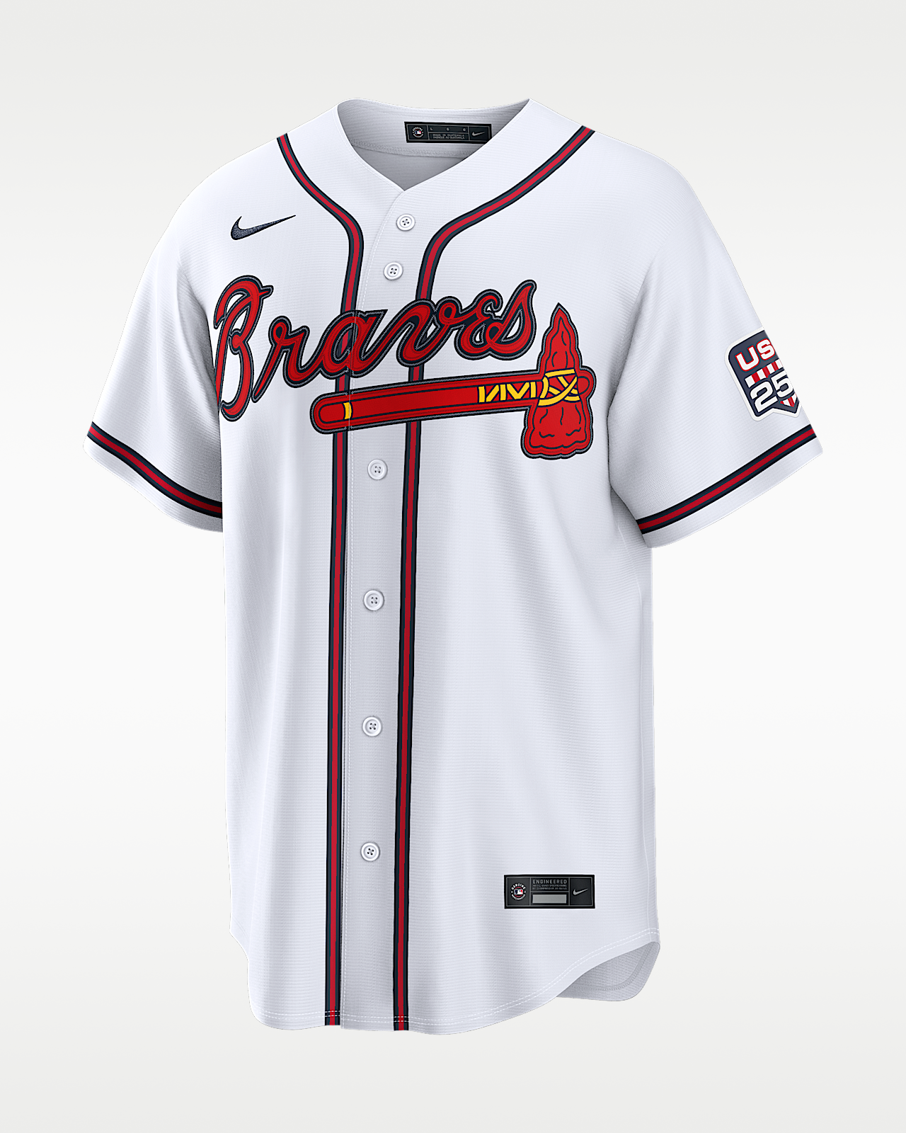 Мужские джерси Drake Baldwin Atlanta Braves USA 250 Fourth of July Nike MLB Stadium Jersey