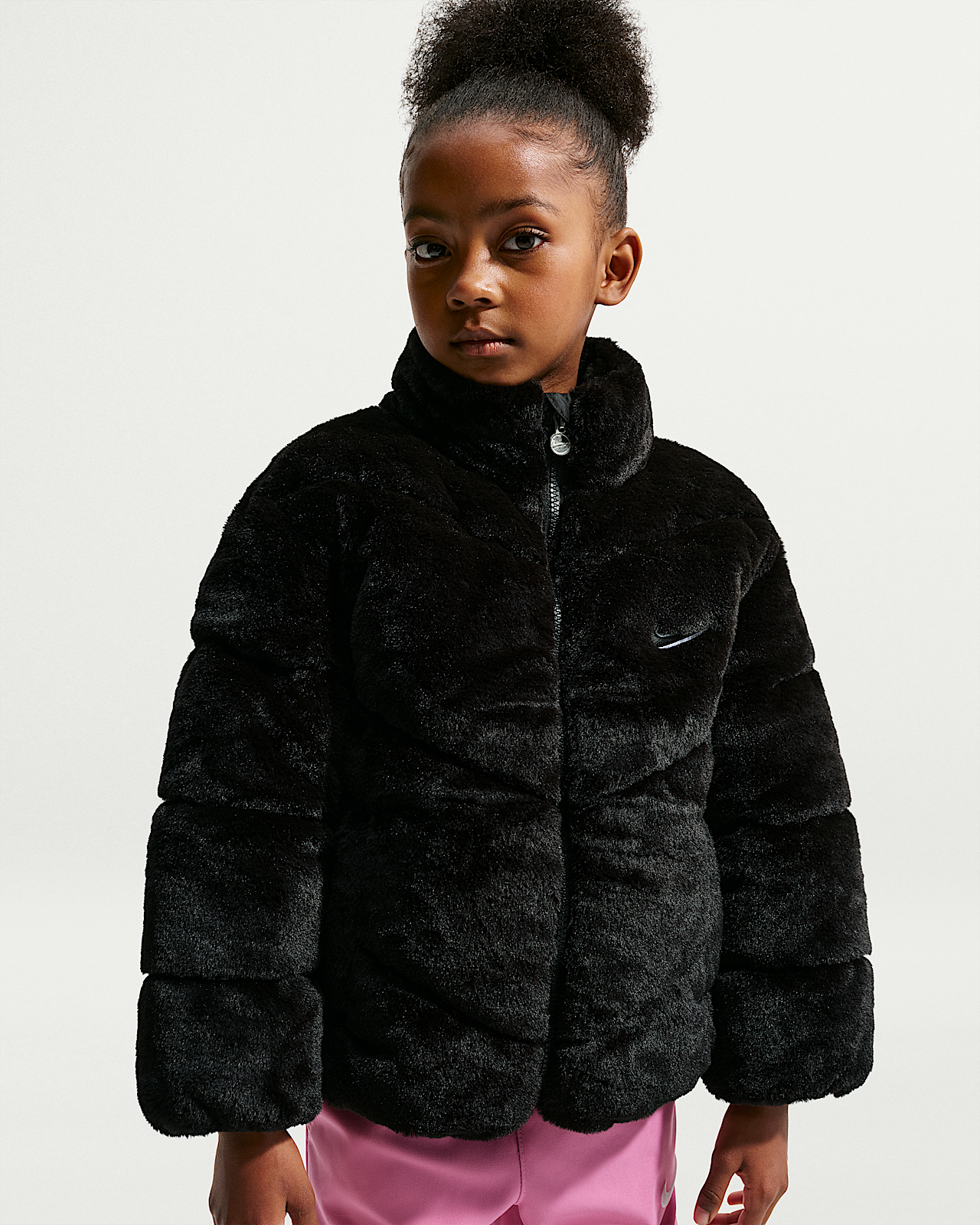 Детская куртка Nike Little Kids' Quilted Faux Fur