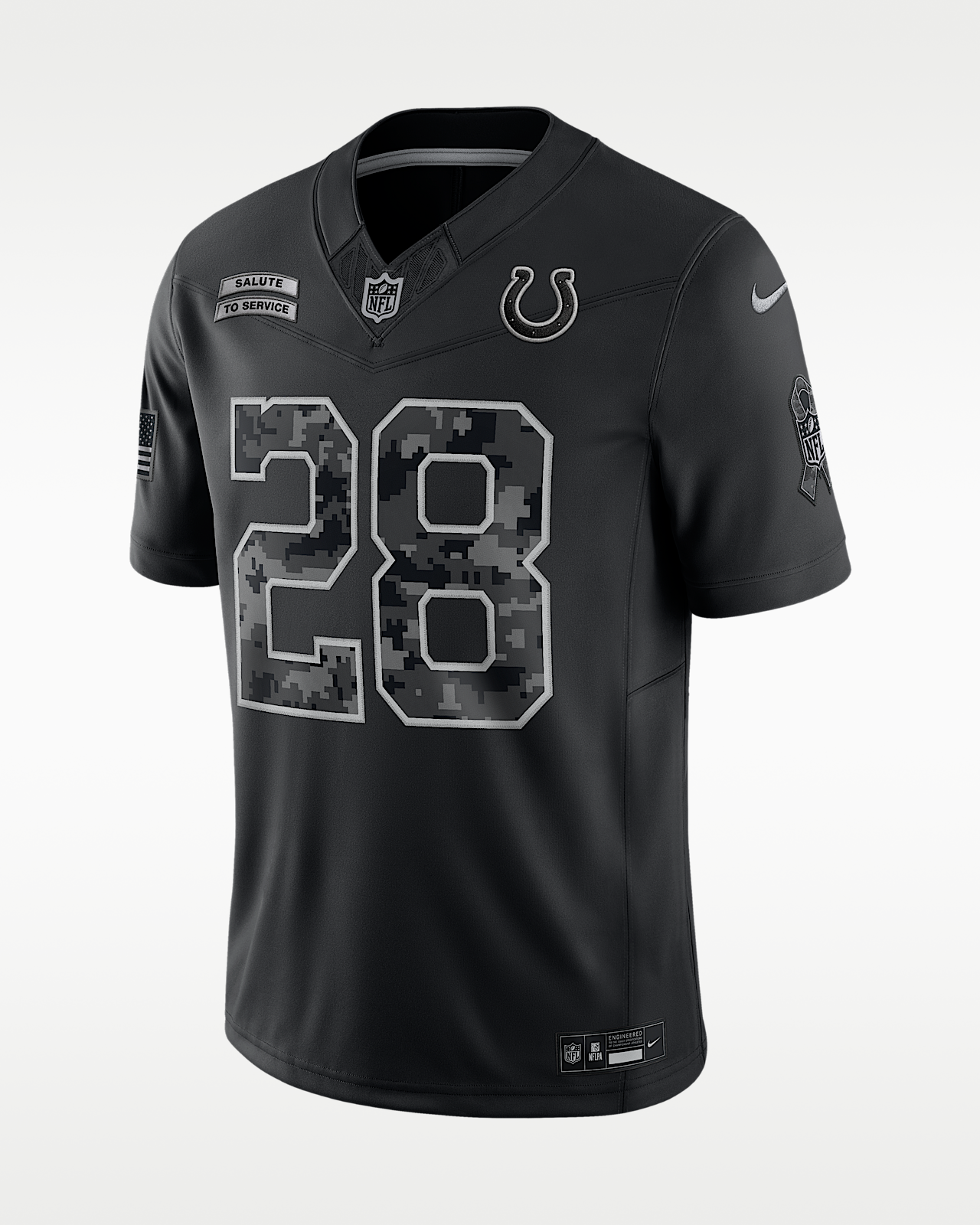 Мужские джерси Jonathan Taylor Indianapolis Colts Salute to Service Nike Dri-FIT NFL Limited Jersey