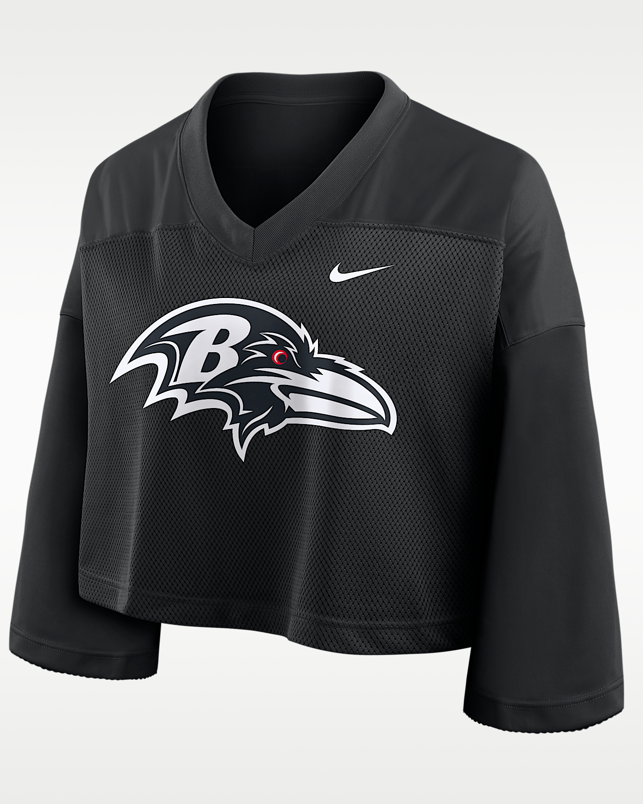Женские джерси Baltimore Ravens Rewind Fashion Nike Dri-FIT NFL Cropped Jersey