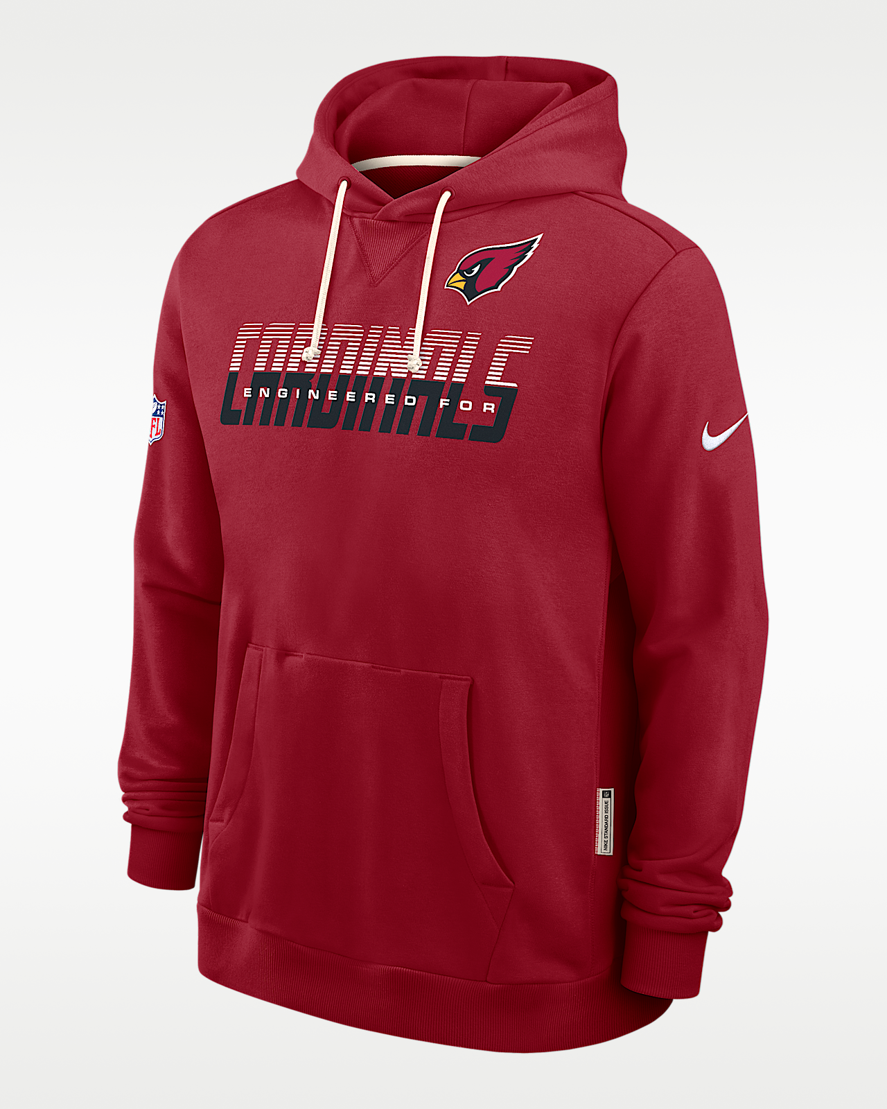Мужское худи Arizona Cardinals Sideline Standard Issue Nike Dri-FIT NFL Pullover Hoodie