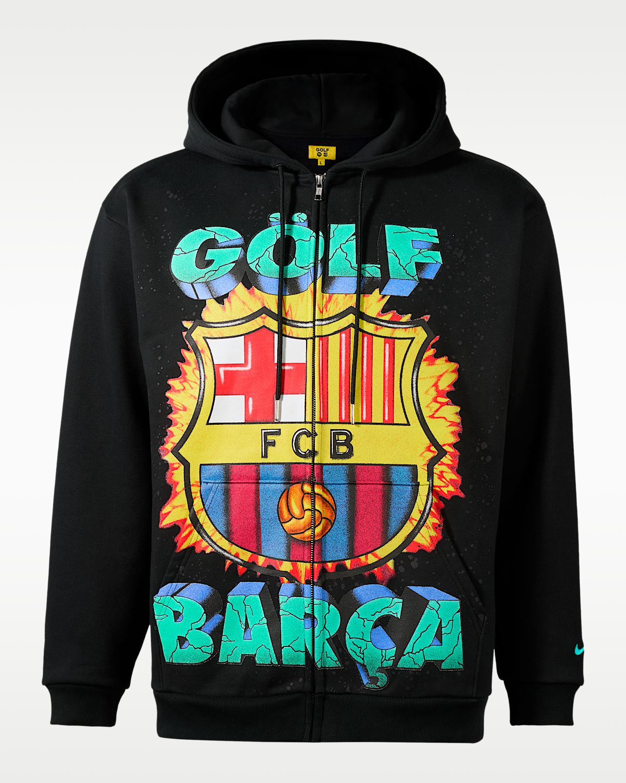 Мужское худи FC Barcelona x GOLF WANG Nike Soccer Full-Zip Hoodie