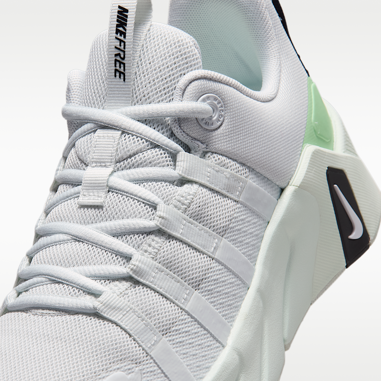 Nike Free sneaker Off White/Cucumber Calm/Barely Green/Wit