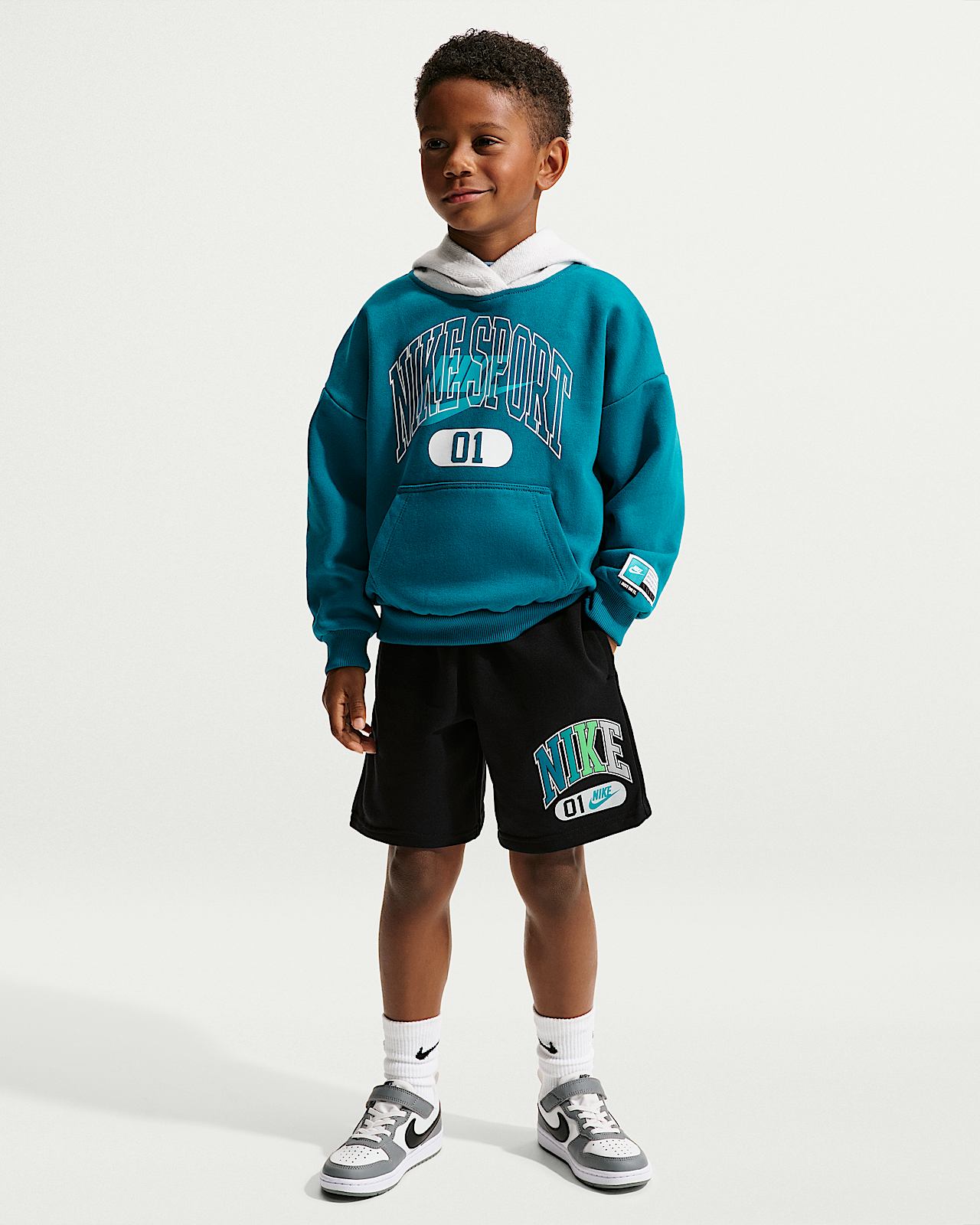 Детские шорты Nike Sportswear Little Kids' Multisport Fleece Shorts
