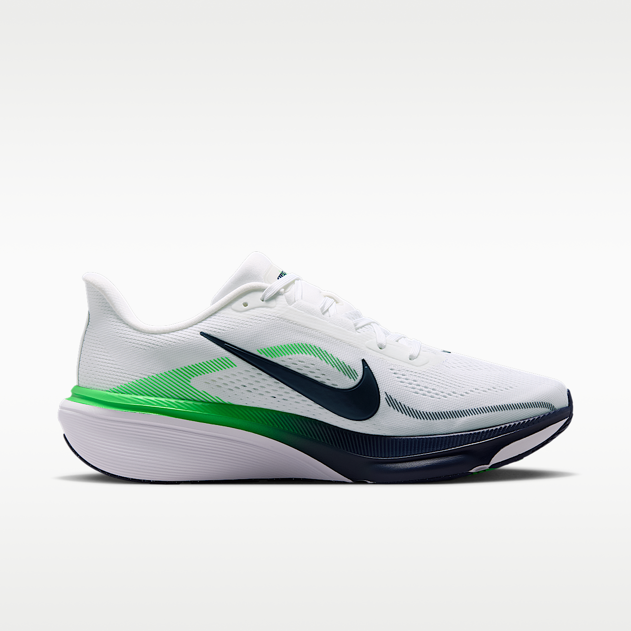 Nike Pegasus sneaker Wit/Green Spark/Midnight Navy