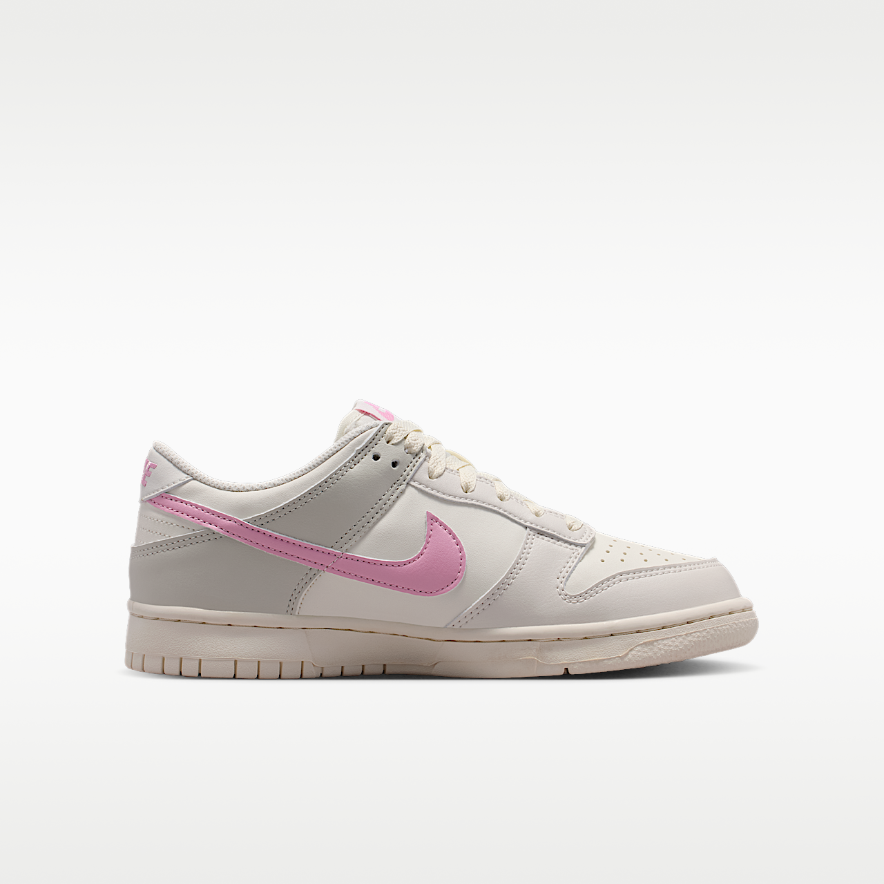Nike Dunk Low sneaker Sail/Phantom/Light Bone/Pink Rise