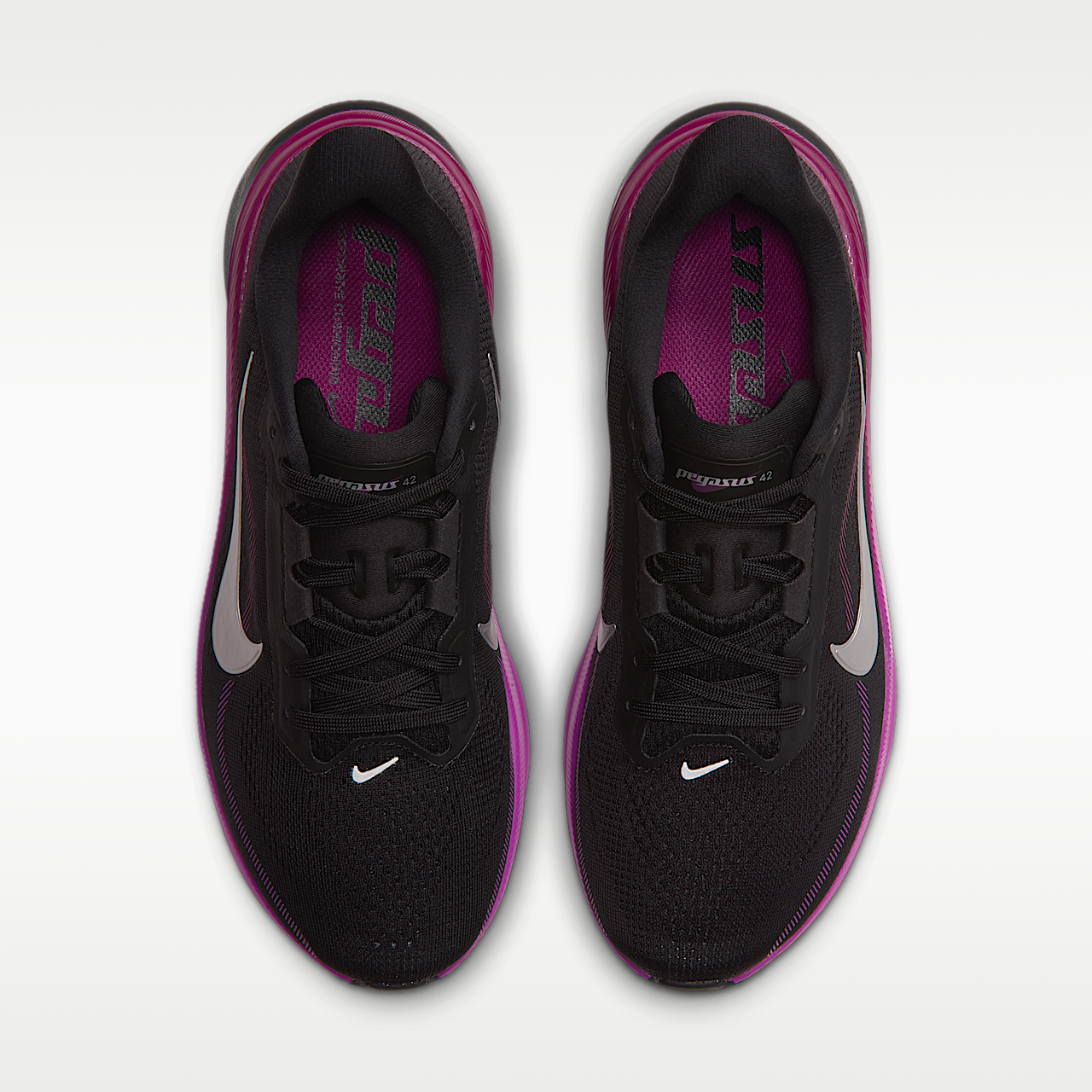 Nike Pegasus sneaker Zwart/Vivid Purple/True Berry/Metallic Silver