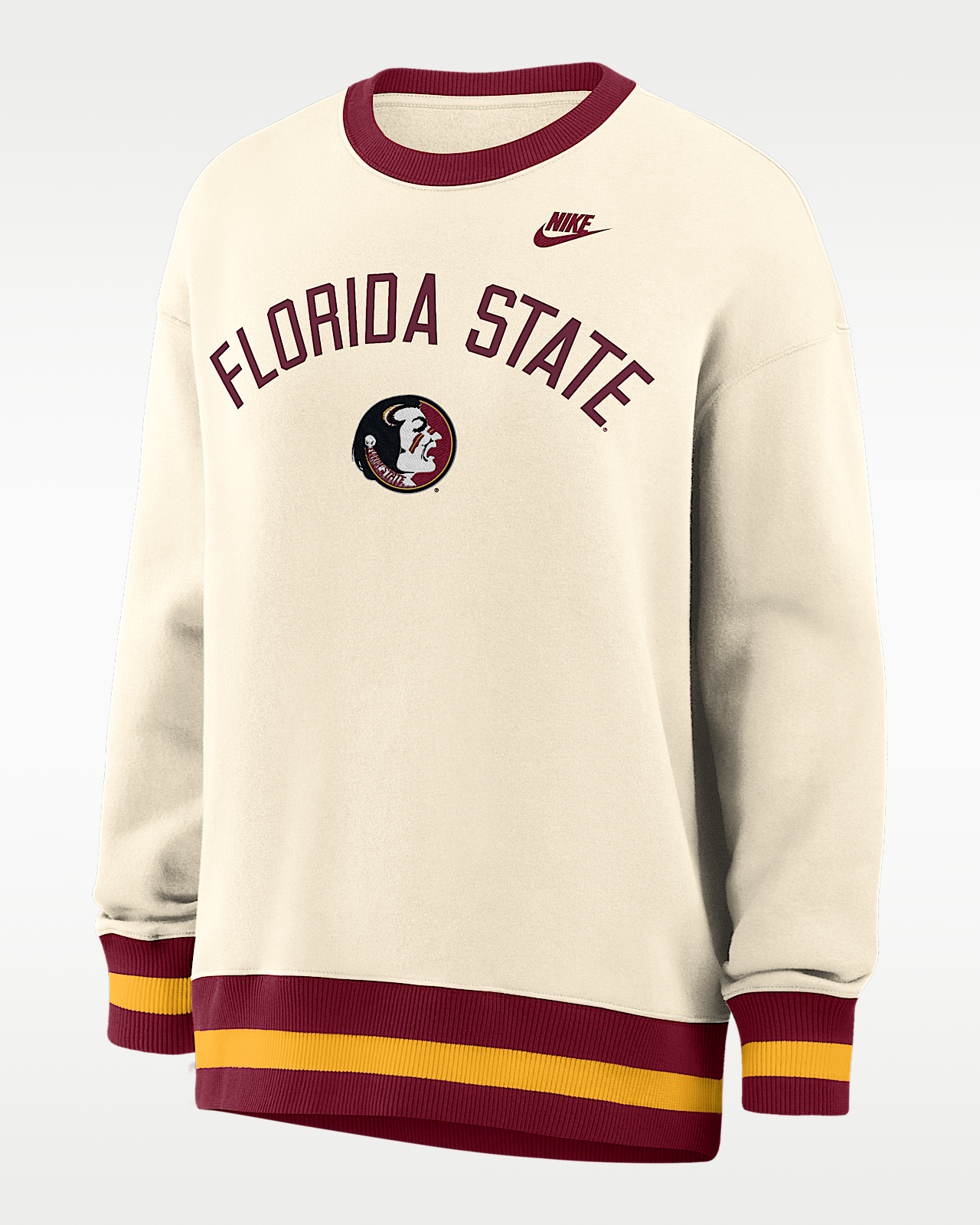 Женские  Florida State Legacy Nike College Oversized Pullover Crew