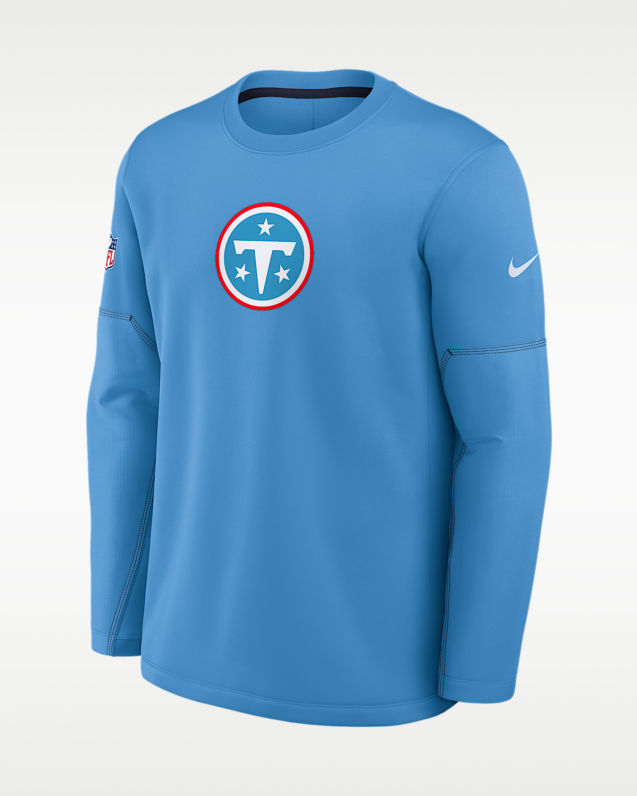Мужская футболка Tennessee Titans Sideline Coaches Nike Therma-FIT NFL Long-Sleeve